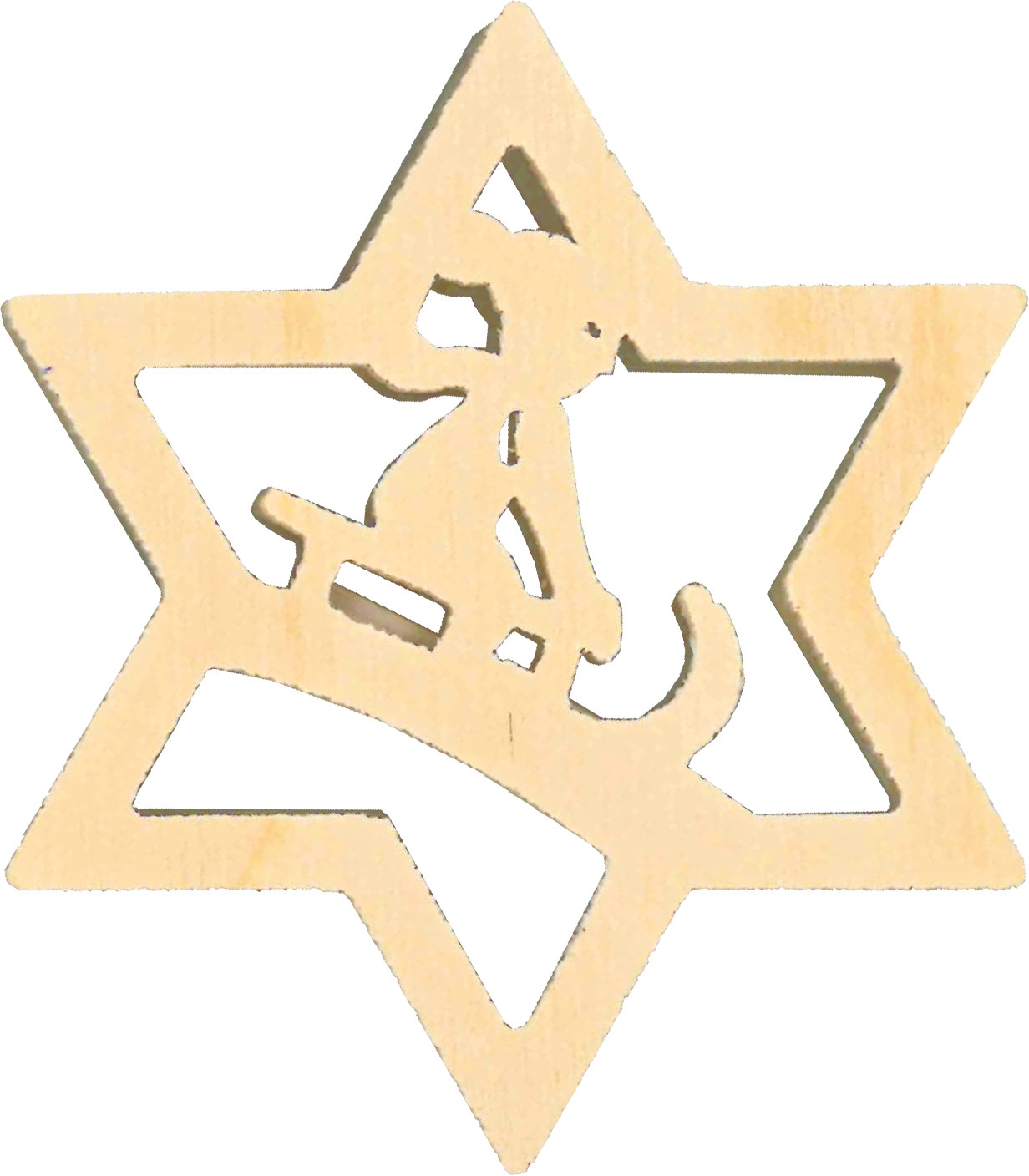 Attachable star child with sleigh