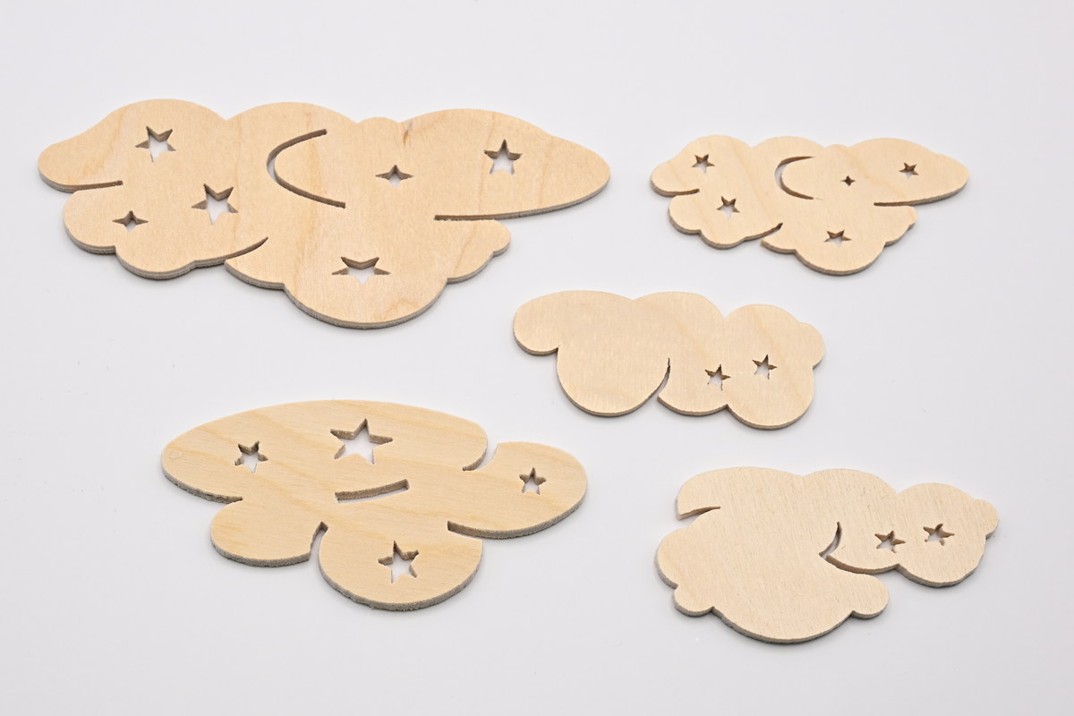 Cloud set, 5 pieces Craft set for assembly