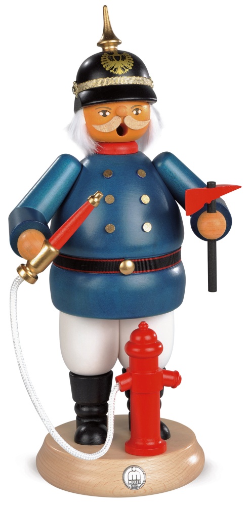 Räuchermann, groß Historischer Feuerwehrmann