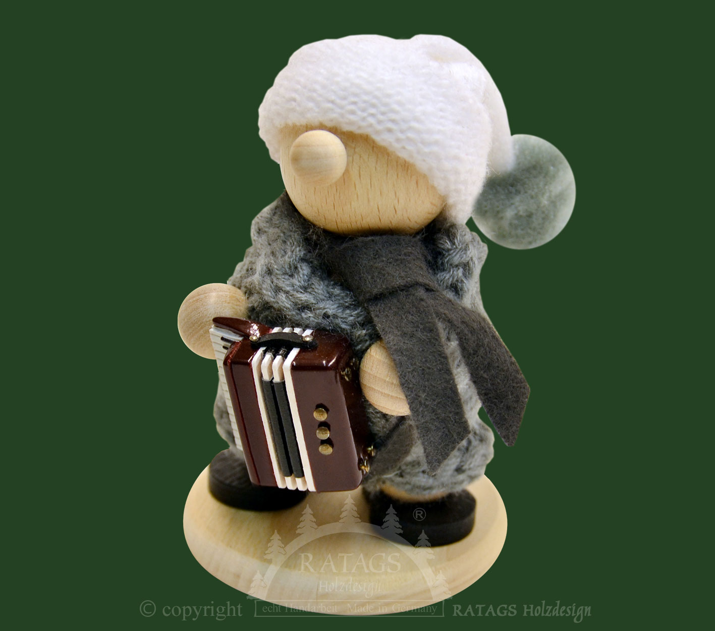 White Snow Band, Figur mit Akkordeon