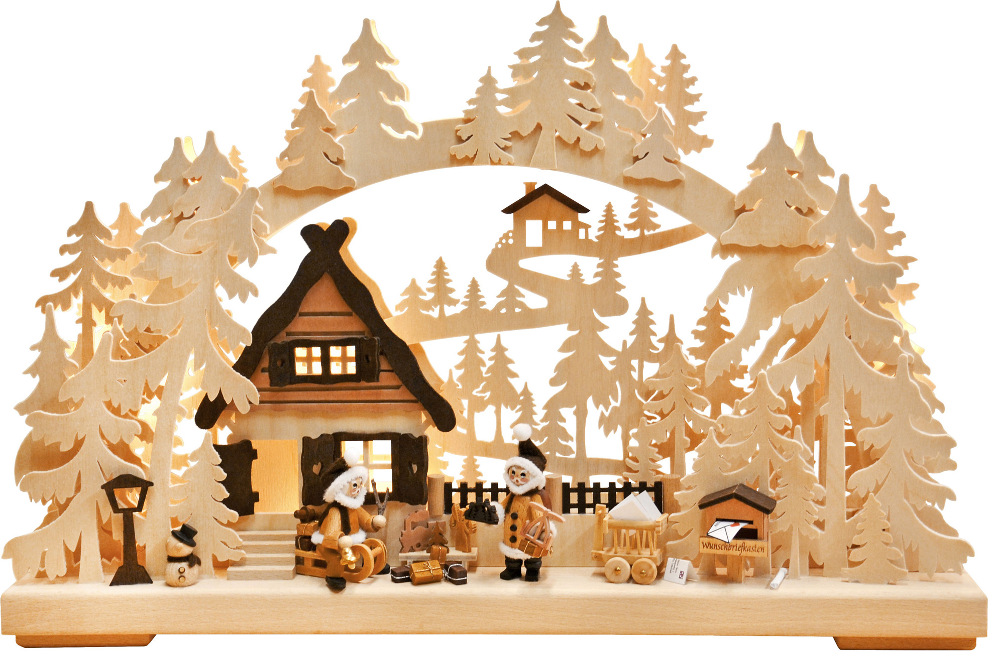 Small 3D Schwibbogen, Christmas wishes