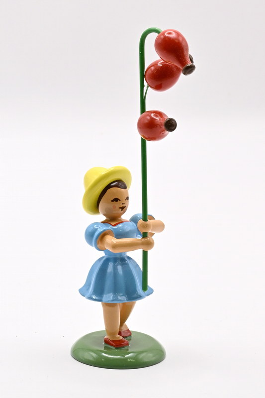 Flower child with rose hip, coloured
