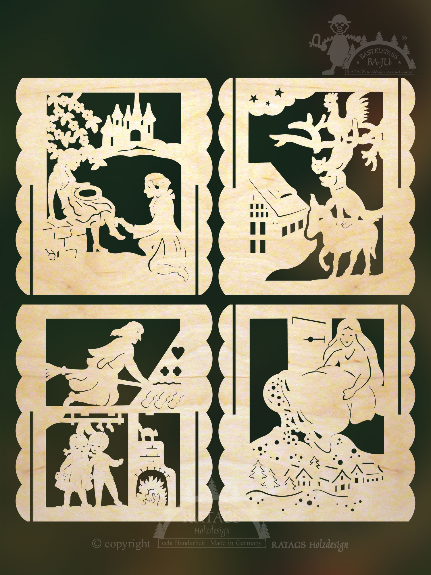 Table lamps for crafting, fairy tales