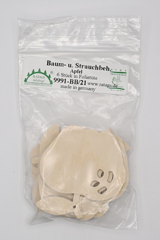 Mini apple picture, 6 pieces.