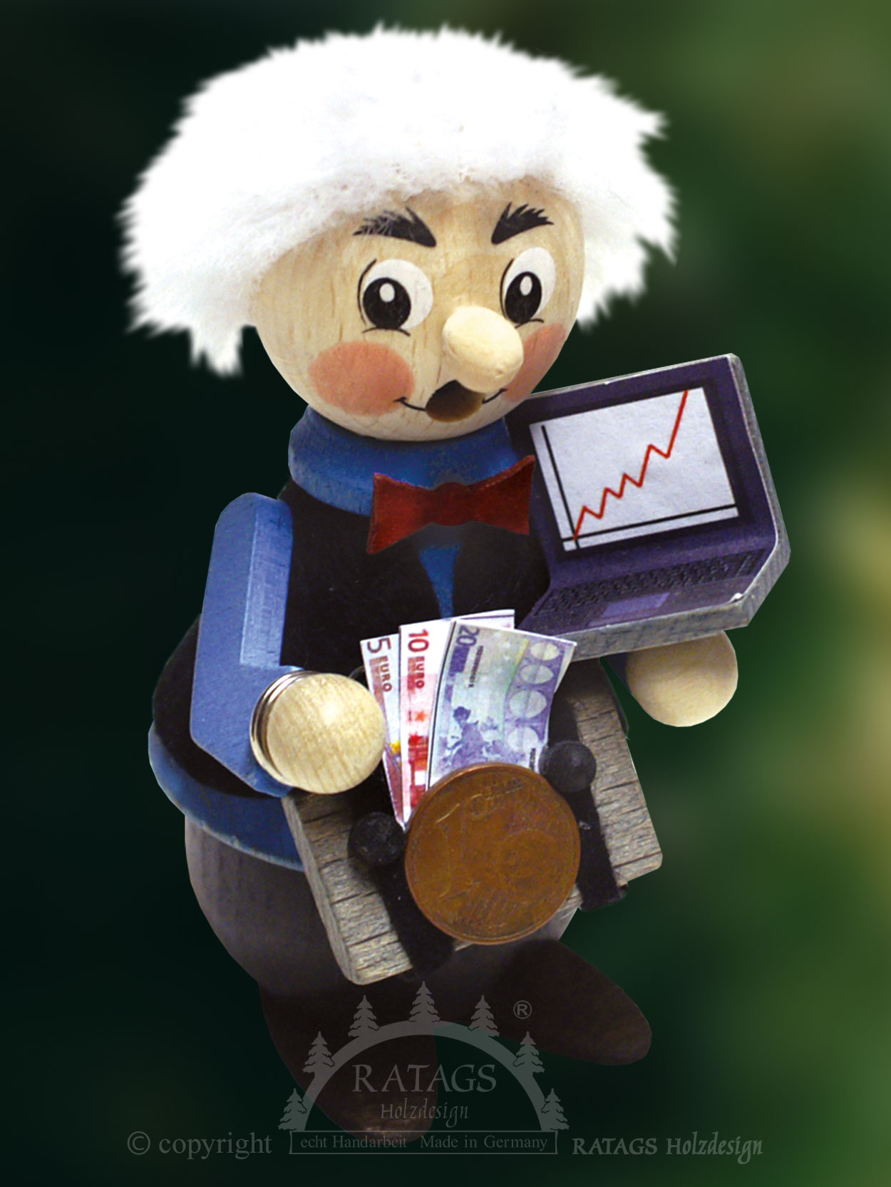 Räuchermännchen, Geldhai Räuchermännchen, Geldhai