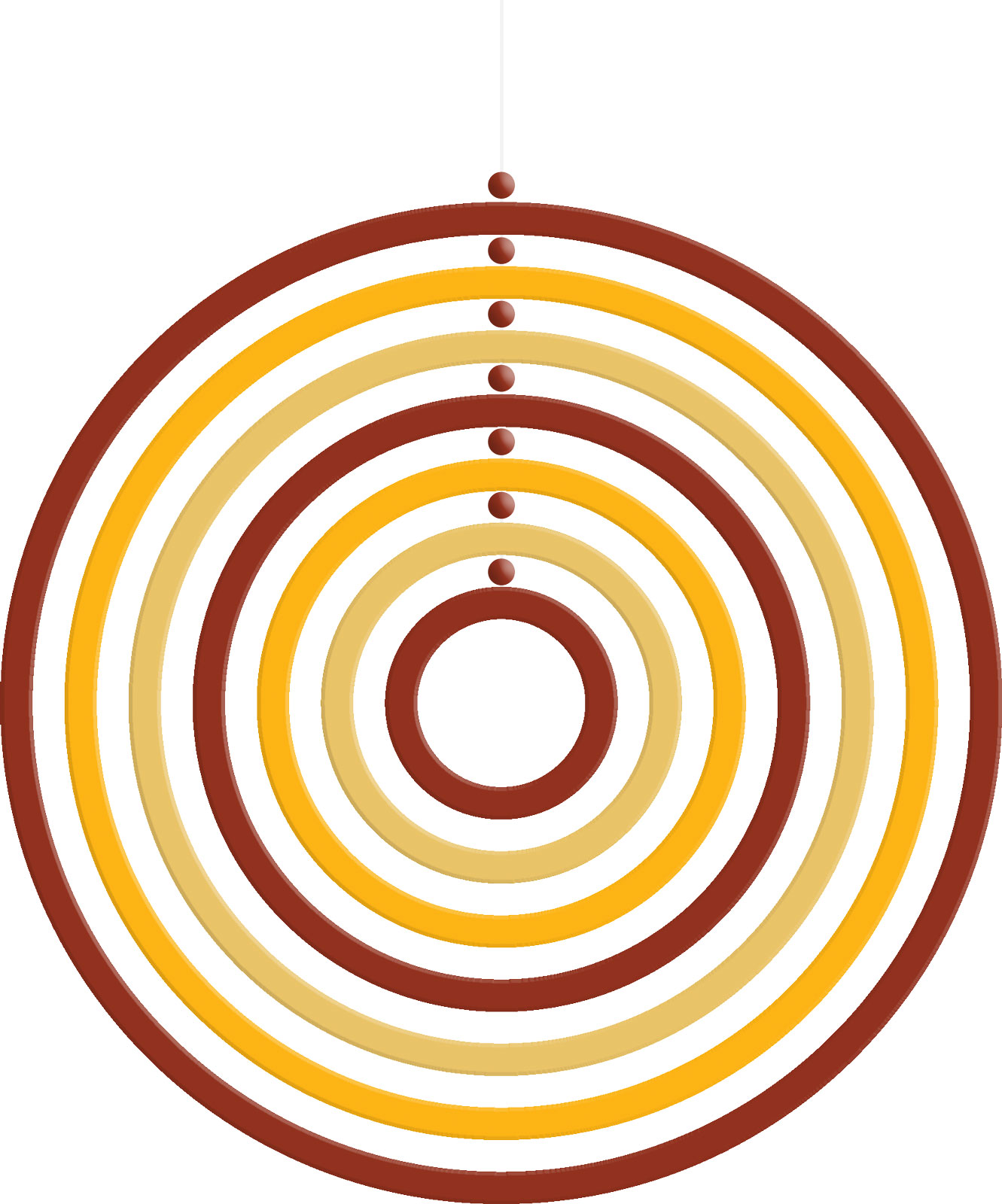 Windspiel zum Basteln, Kreis