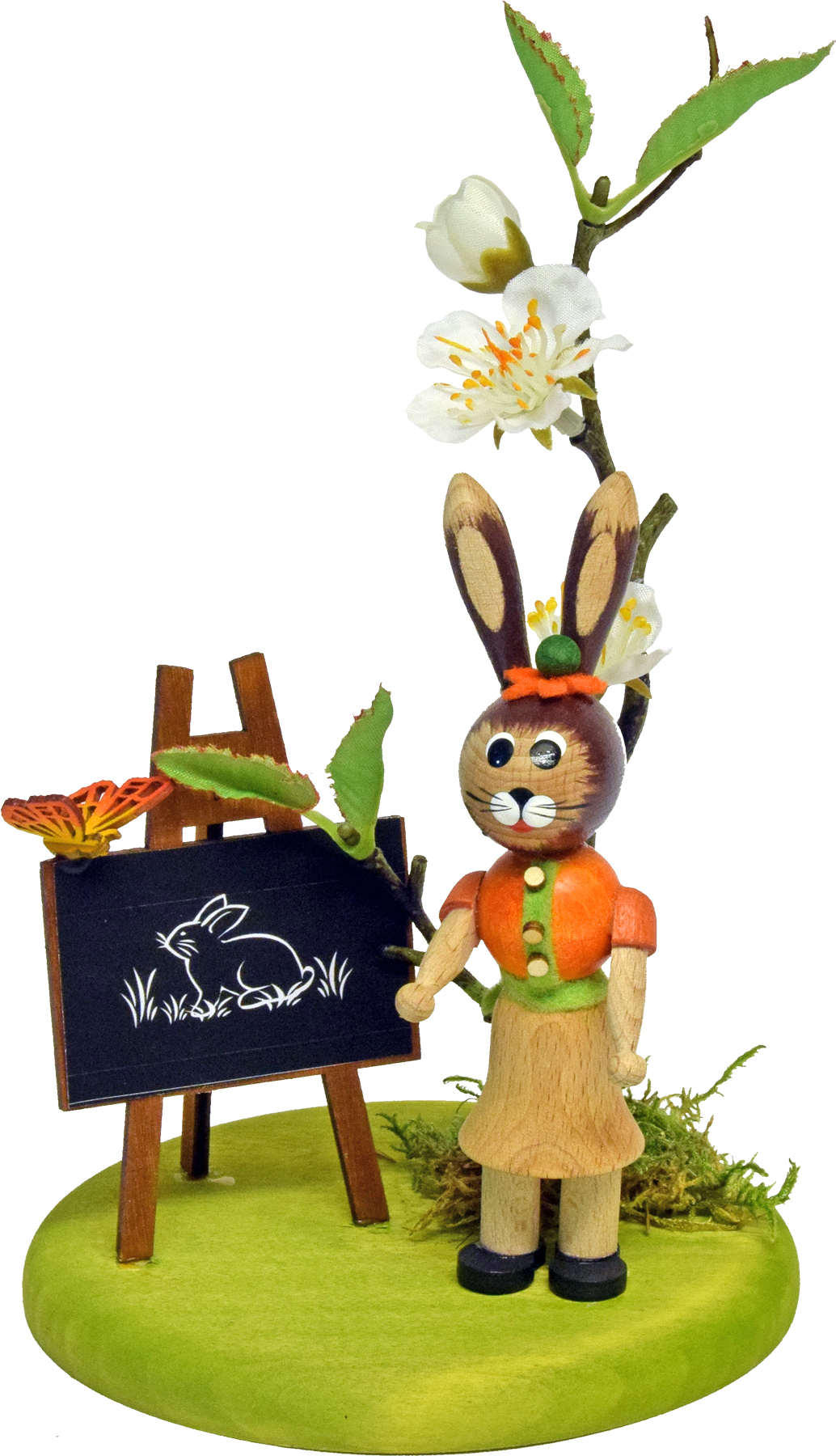 Osterhase, Lehrerin mit Tafel Osterhase, Lehrerin mit Tafel