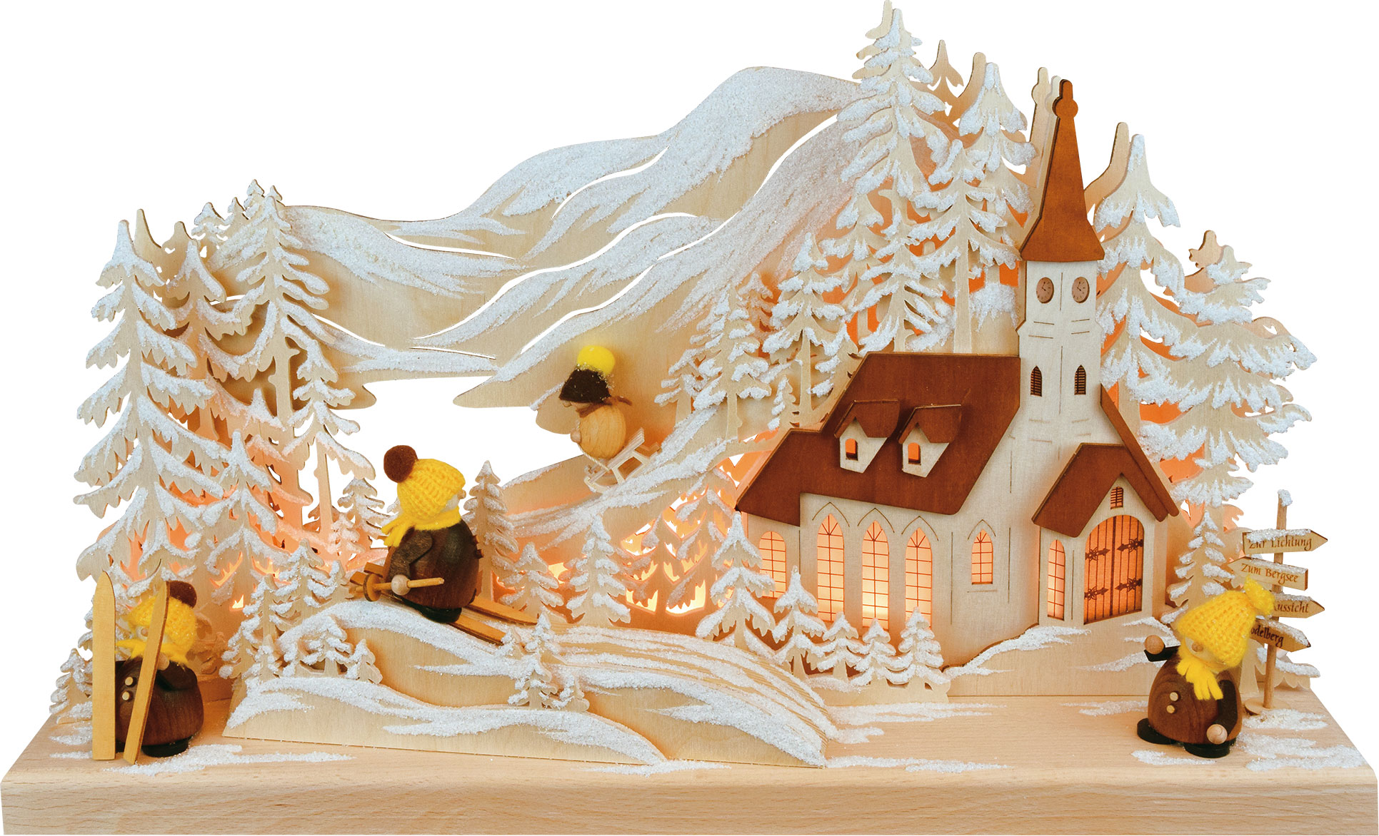 3D candle arch, small, sleigh ride at Ki Snow-Mollis / hoarfrost