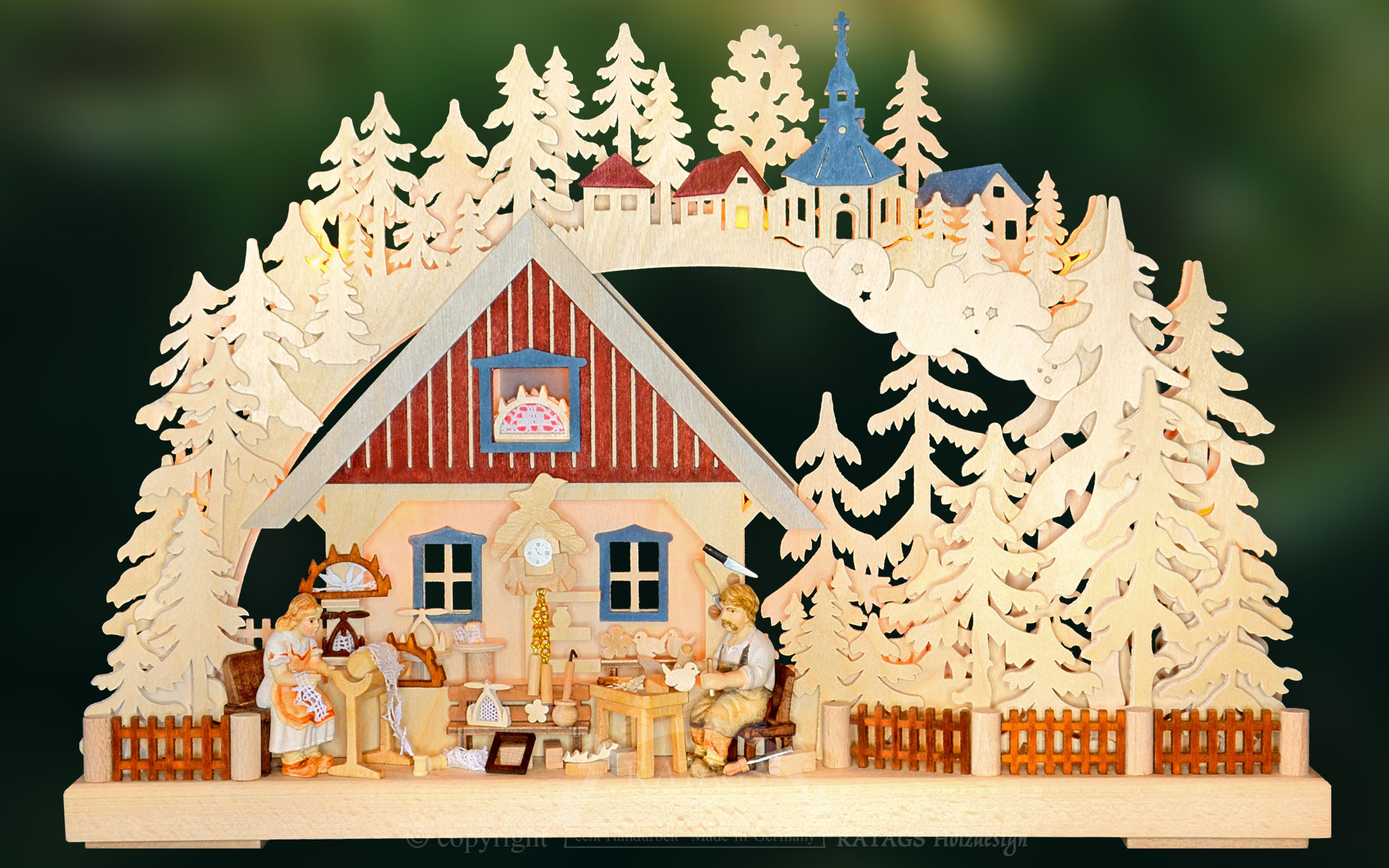 3D-Schwibbogen kl., Traditionelles Handwerk