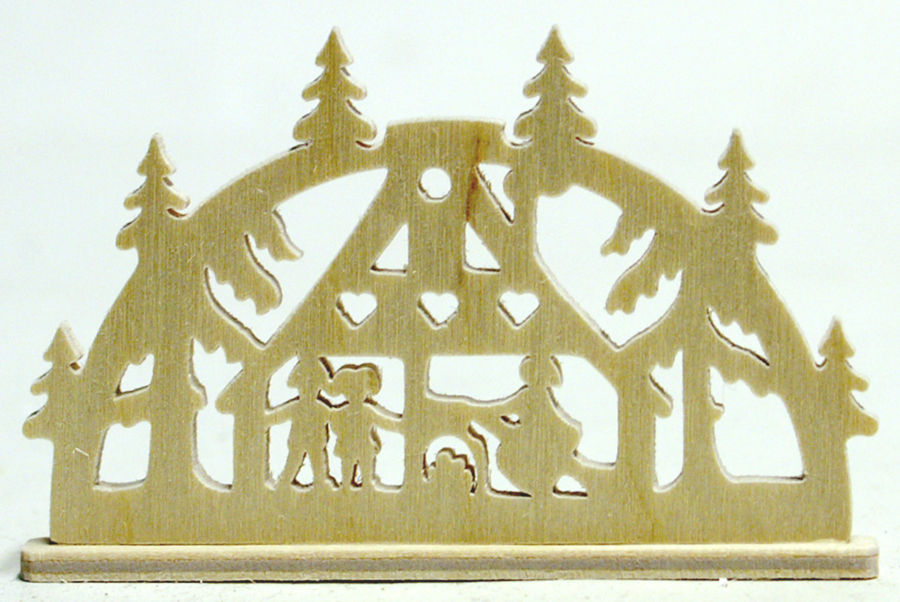 Miniature candle arch witch's house