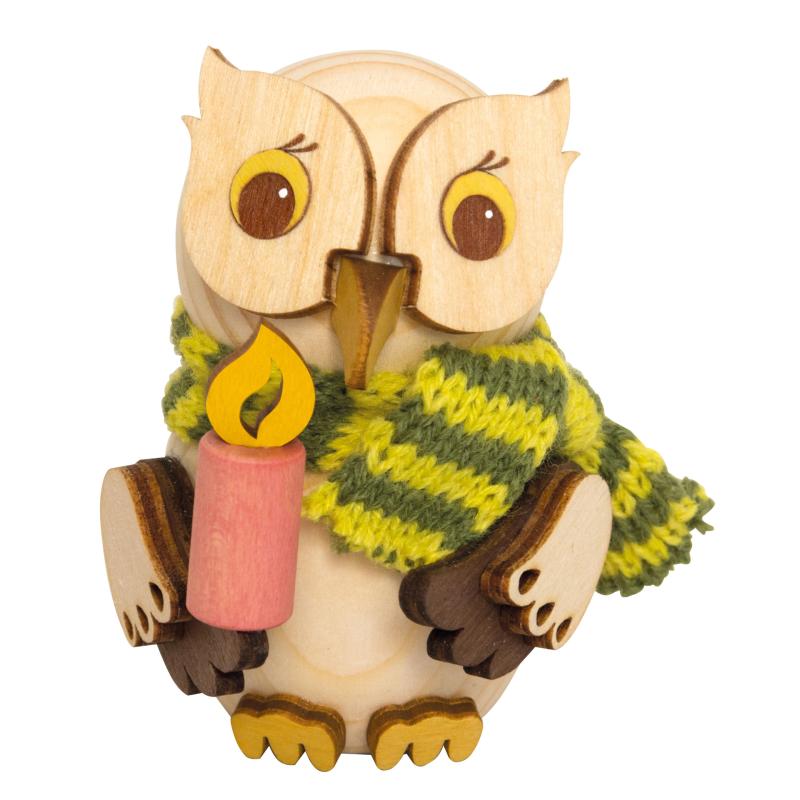 Mini owl with candle