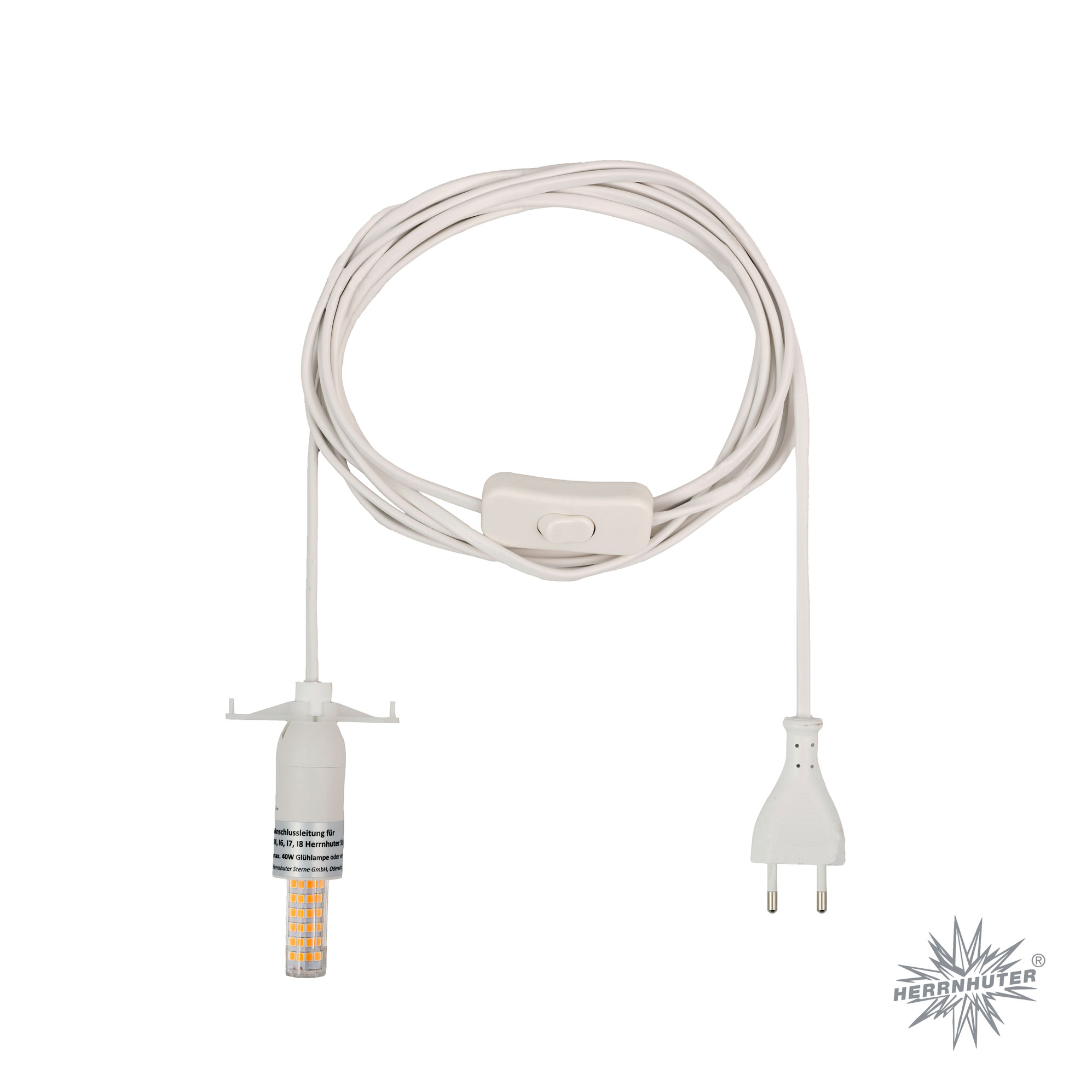Herrnhut cable for indoor stars with LED 4 m