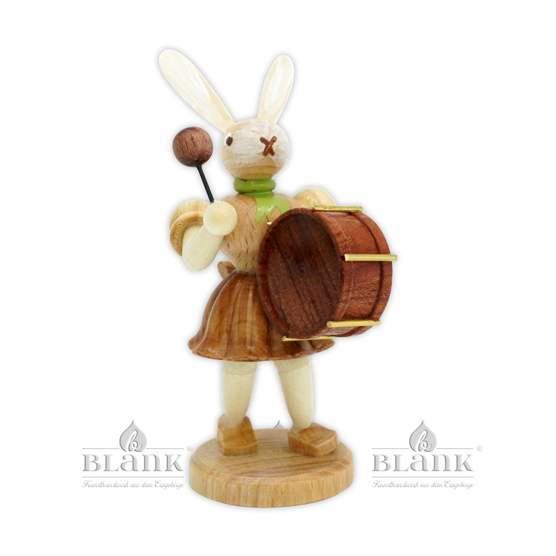 Osterhase mit Pauke, natur