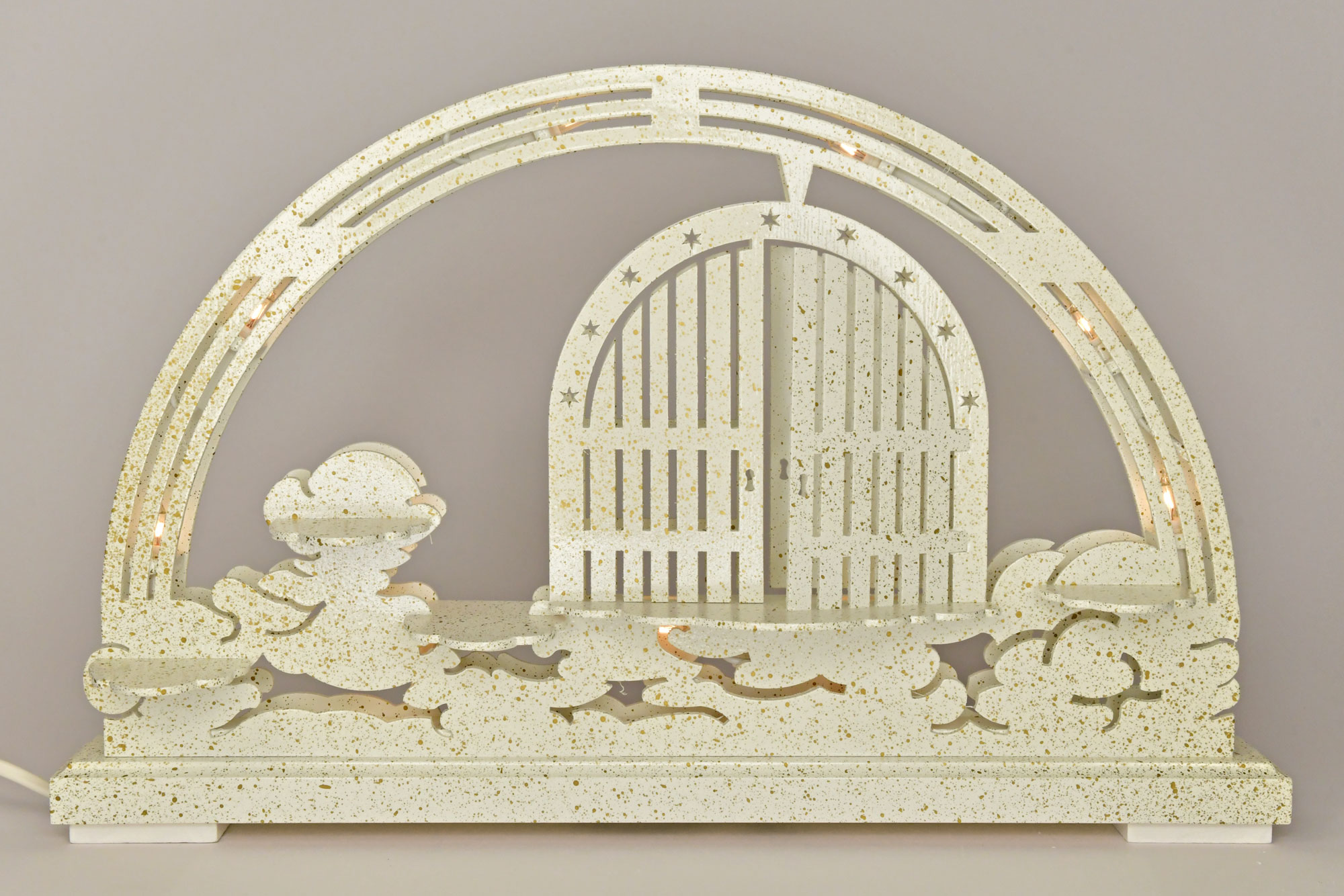 Small candle arch, Heaven's Gate, white, unfurnished