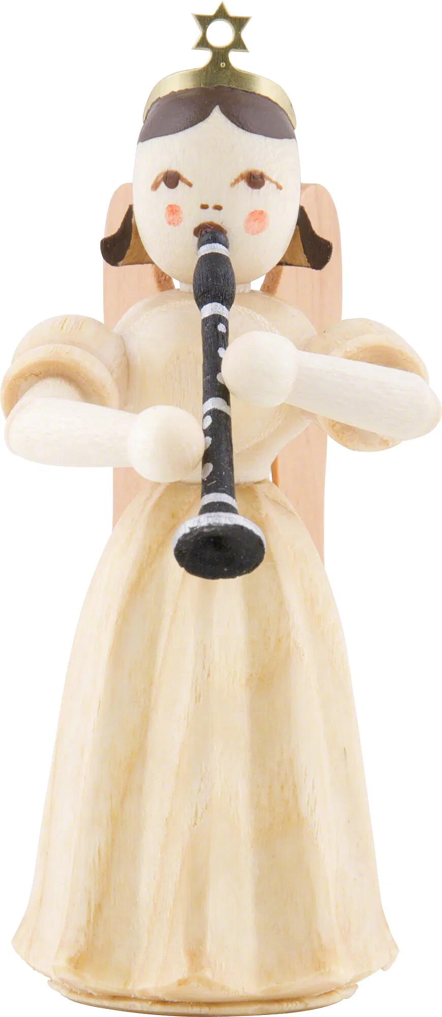 Faltenlangrockengel mit Klarinette