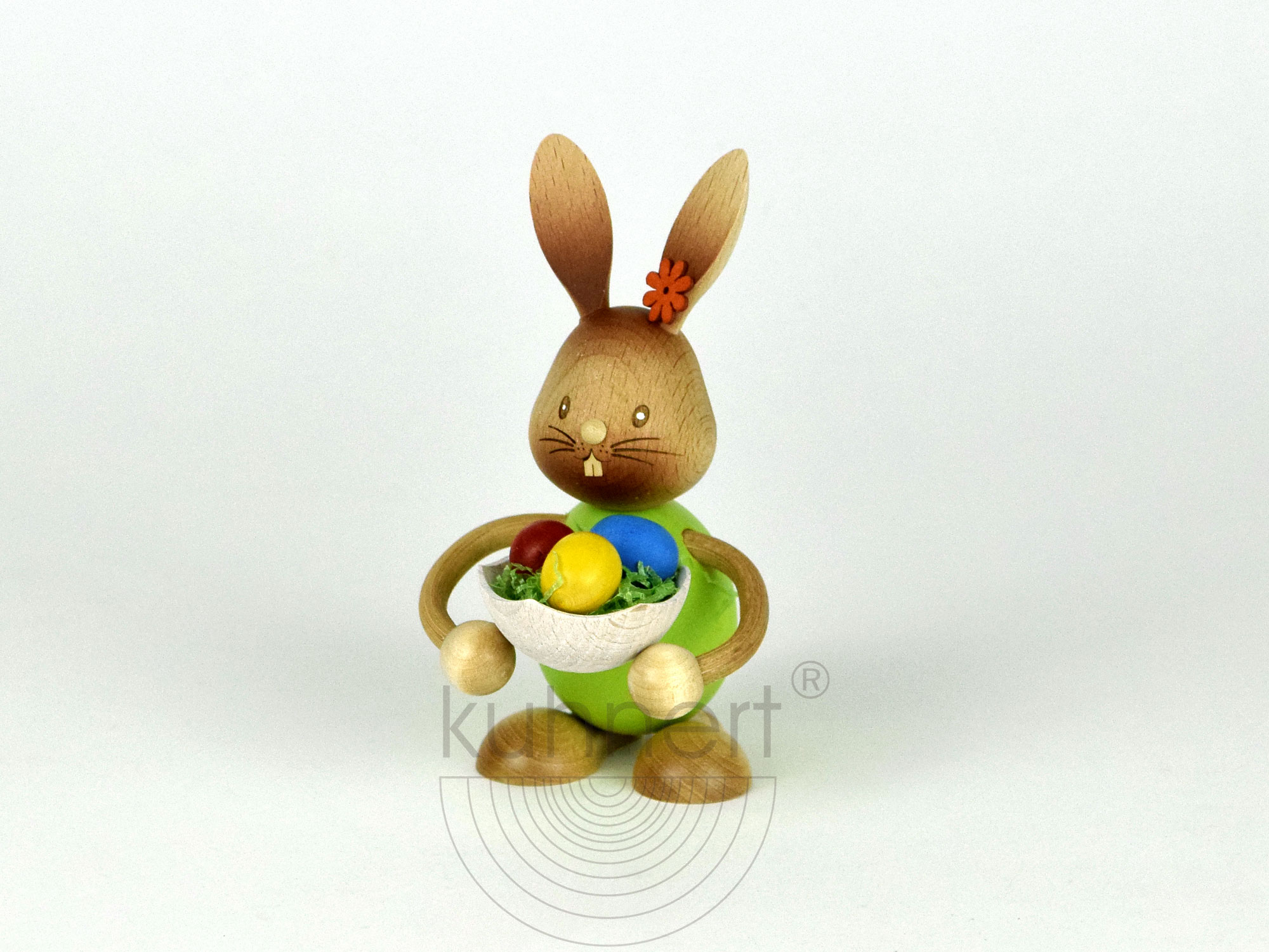 Osterhase, Stupsi Hase mit Eierschale ca. 12 cm