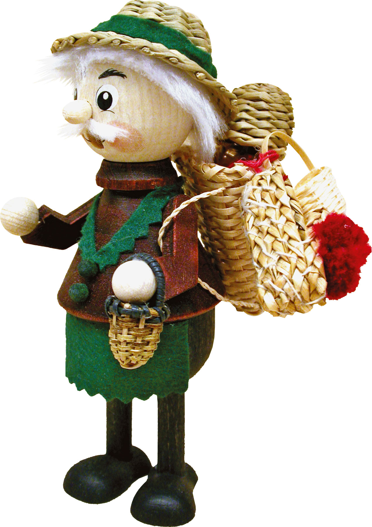 Räuchermännchen, Korbhändler Räuchermännchen, Korbhändler