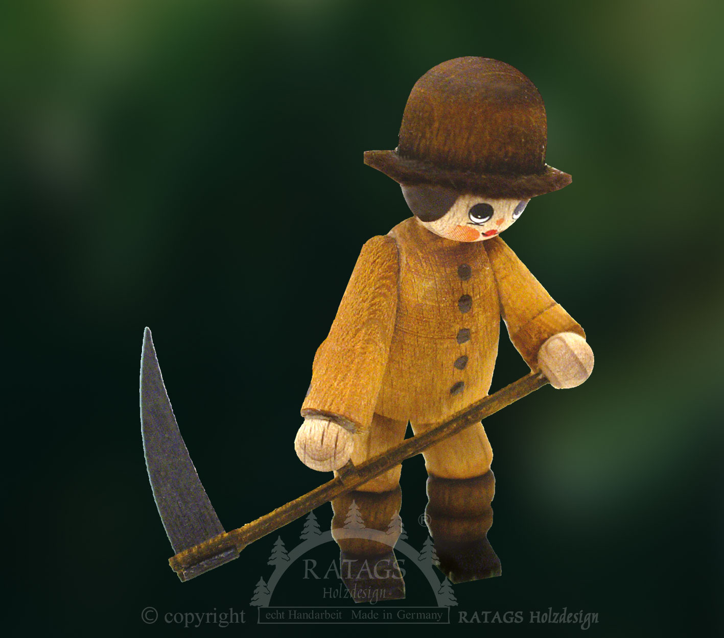 Figure, farmer with scythe, natural