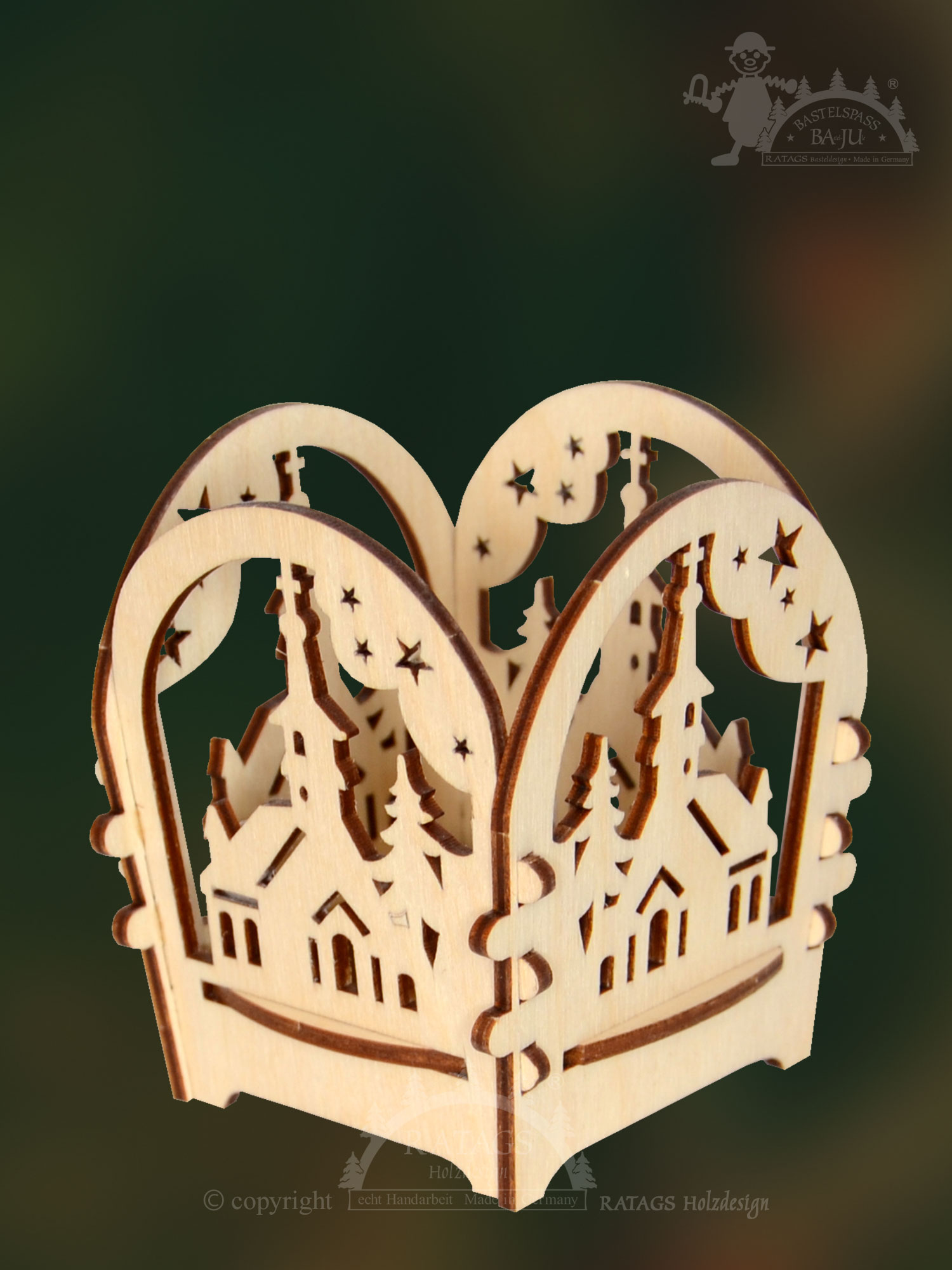 Table lamps for crafting, forest church