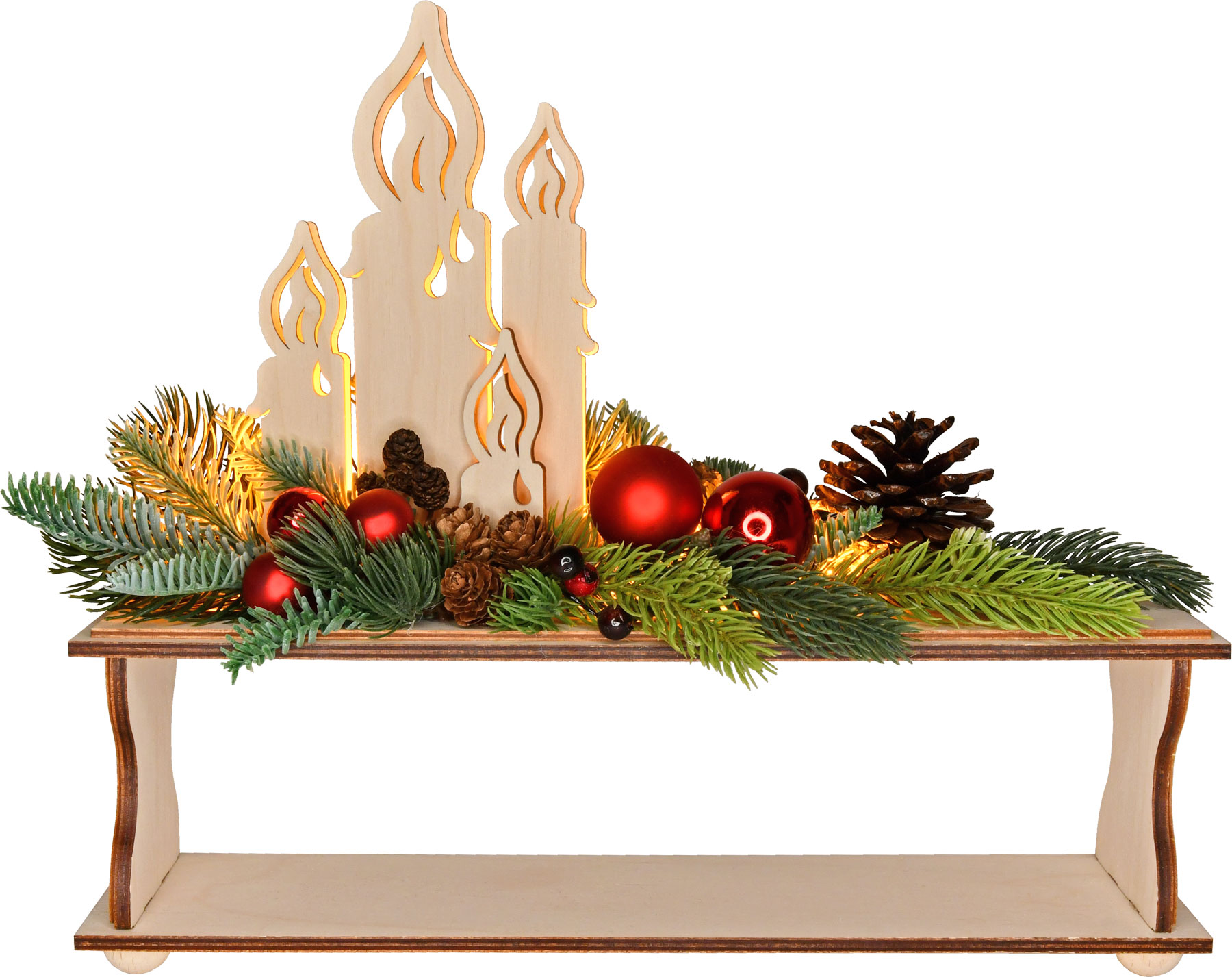 Shelf with floral decoration, bel.