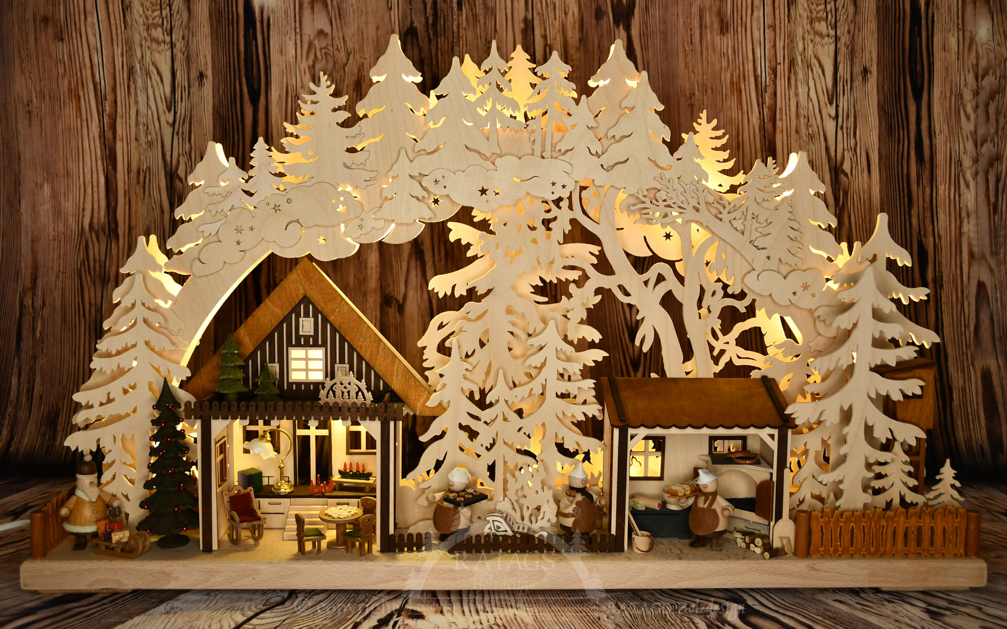 3D-Schwibbogen groß, Walki- Weihnachtsbäckerei 3D-Schwibbogen groß, Walki- Weihnachtsbäckerei