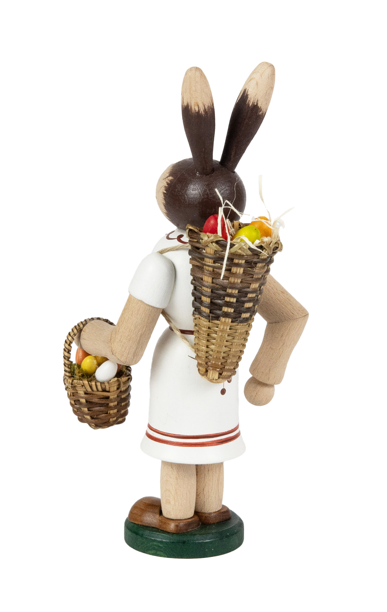 Conejita de Pascua con cesta, blanca