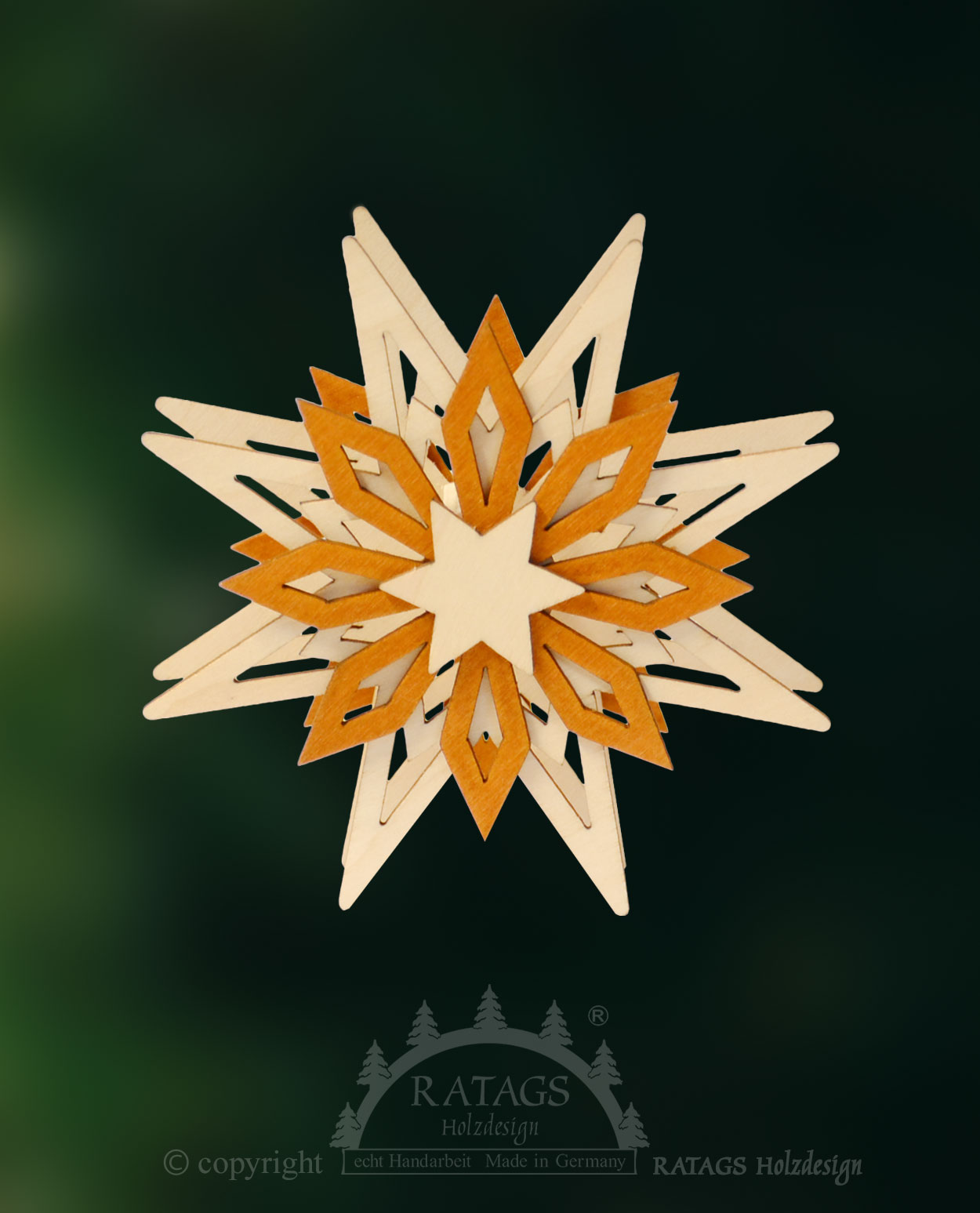 Attachable star, ochre