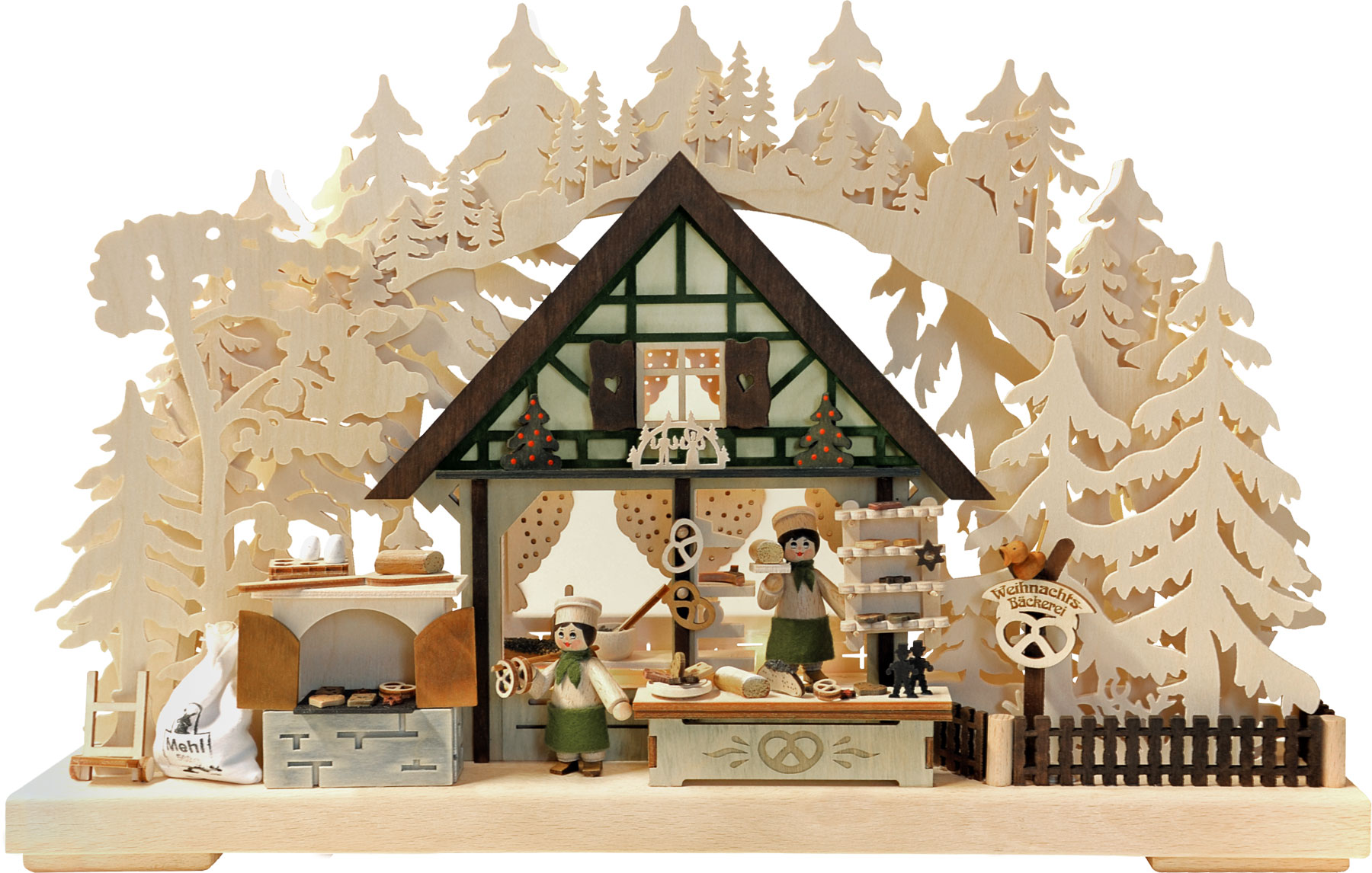 3D-Schwibbogen kl., Weihnachtsbäckerei