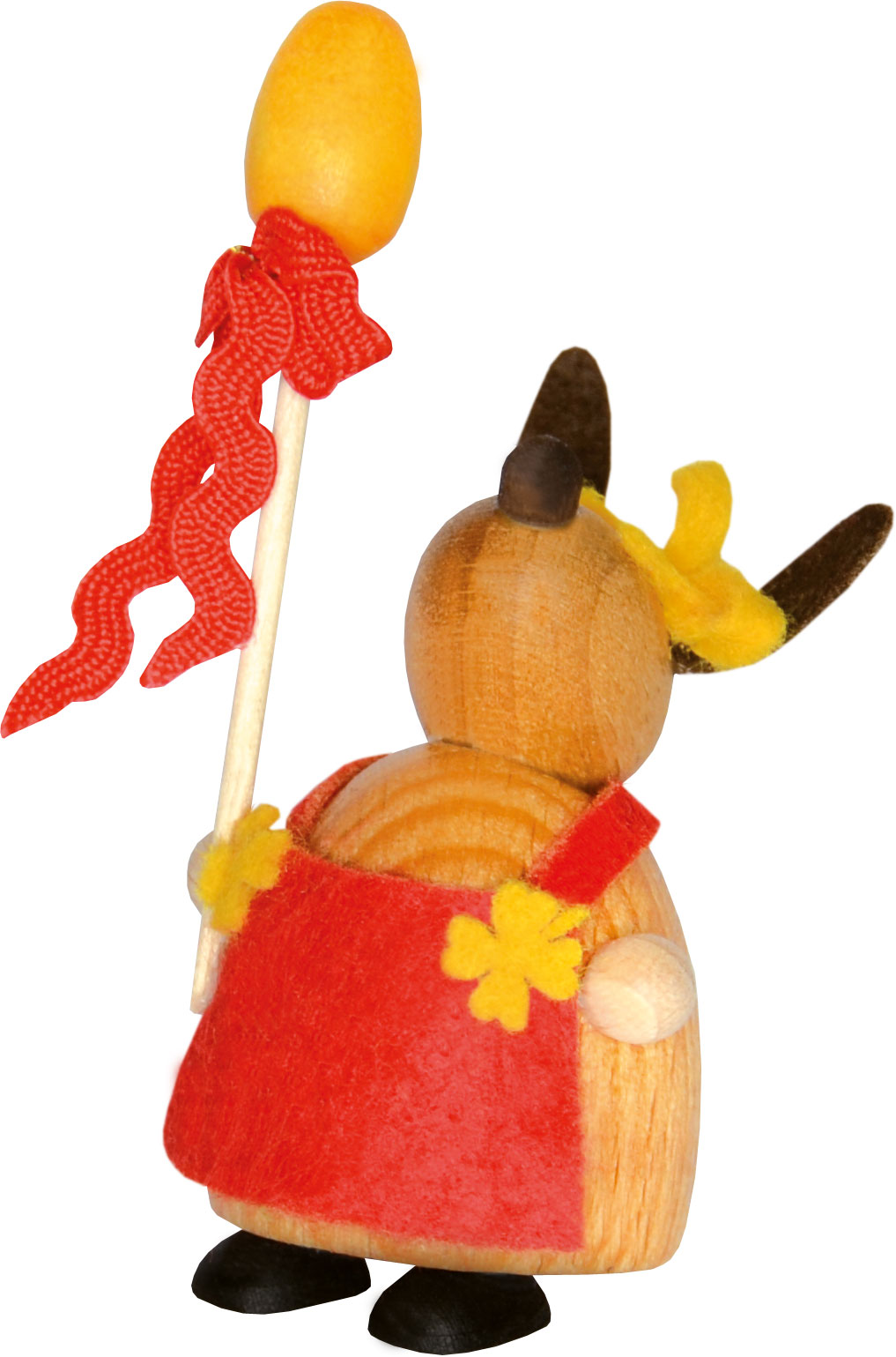 Coniglietto con ovaia, grembiule rosso