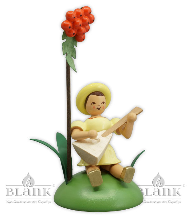 Vogelbeere Balalaika Blumenkind sitzend