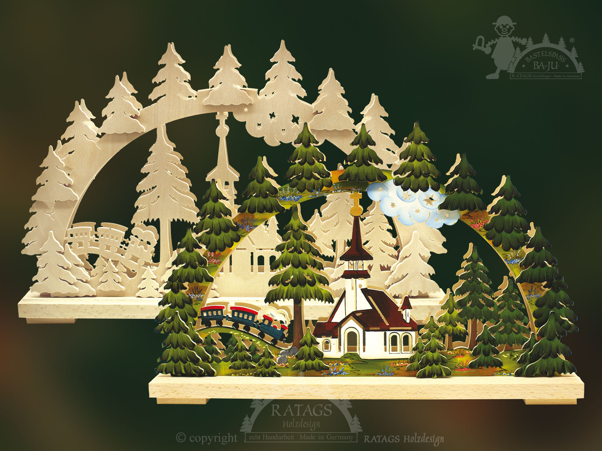 Crafting kit for a candle arch, small, forest church