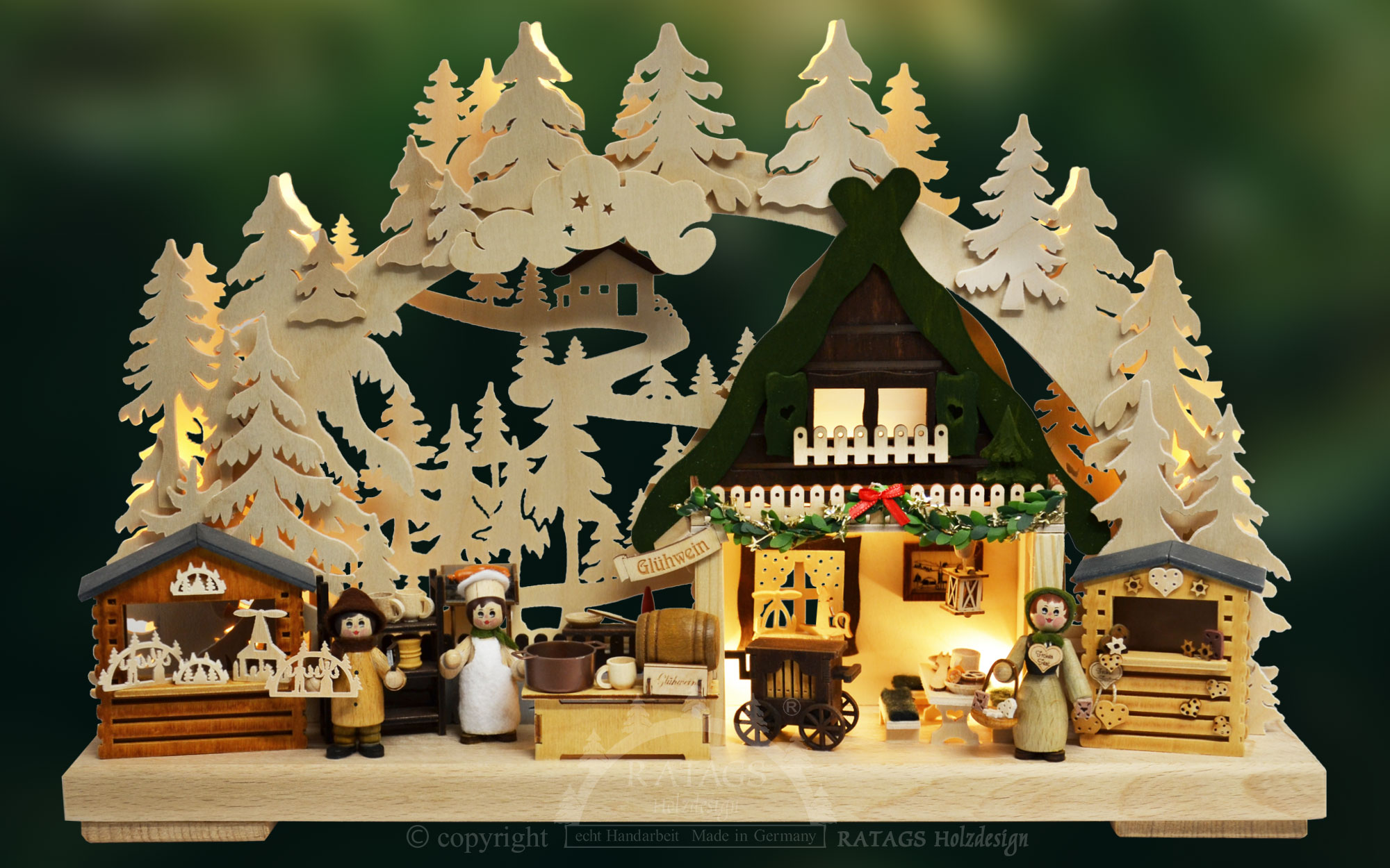 Small 3D Schwibbogen, St. Nicholas Market