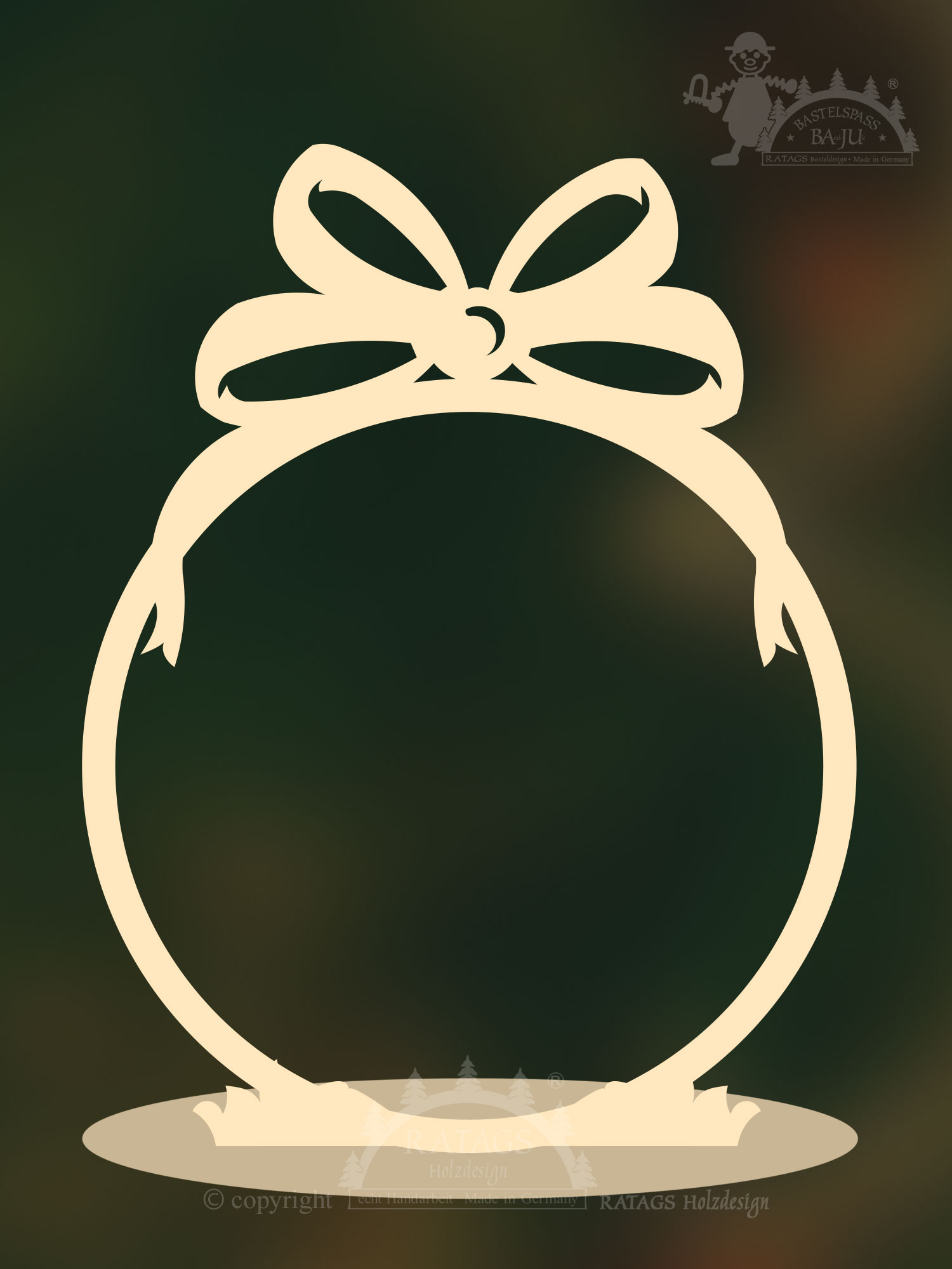 Menu cards Bow for crafting