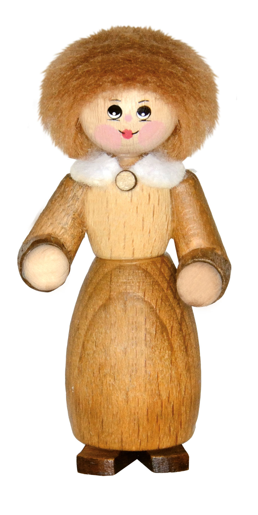 Collector's doll, woman with long dress and white collar