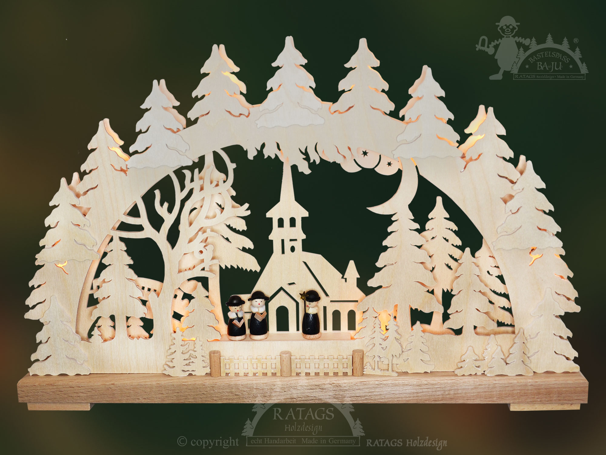 Small chapel candle arch for crafting