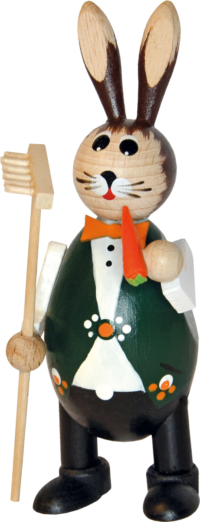 Osterhasenjunge mit Mohrrübe