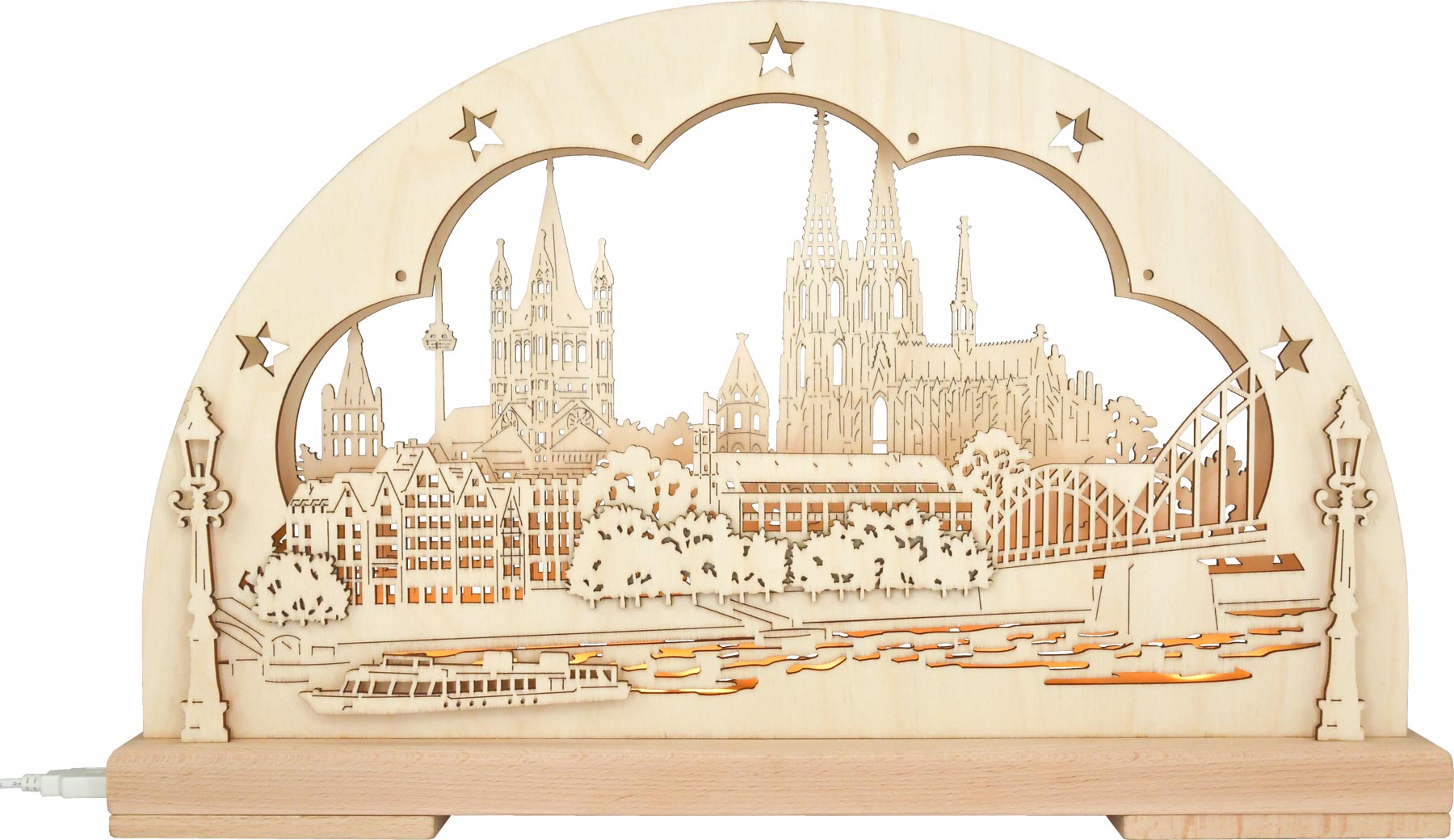 Small LED candle arch, Cologne