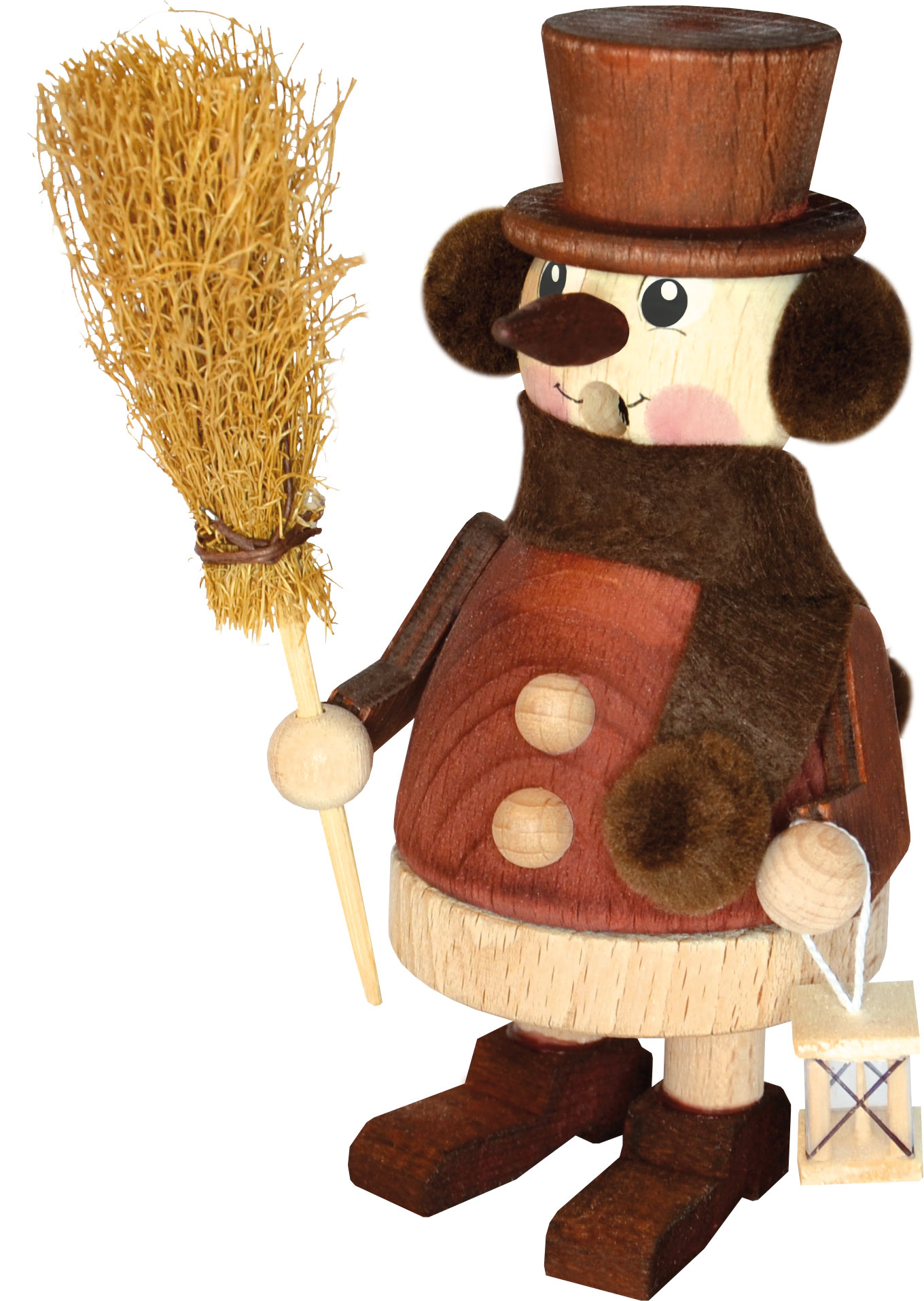 Petit bonhomme fumant, bonhomme de neige avec balai