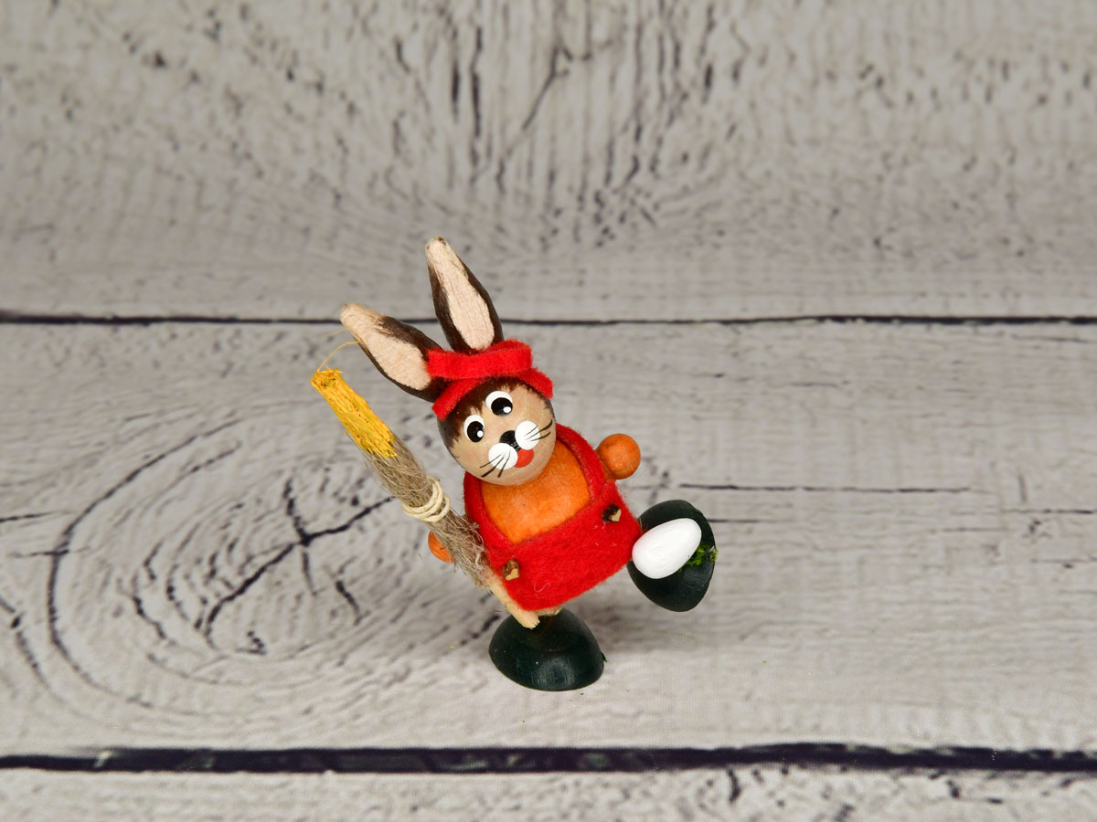 RATS Hase - Miniaturen, rote Schürze RATS Hase - Miniaturen, rote Schürze