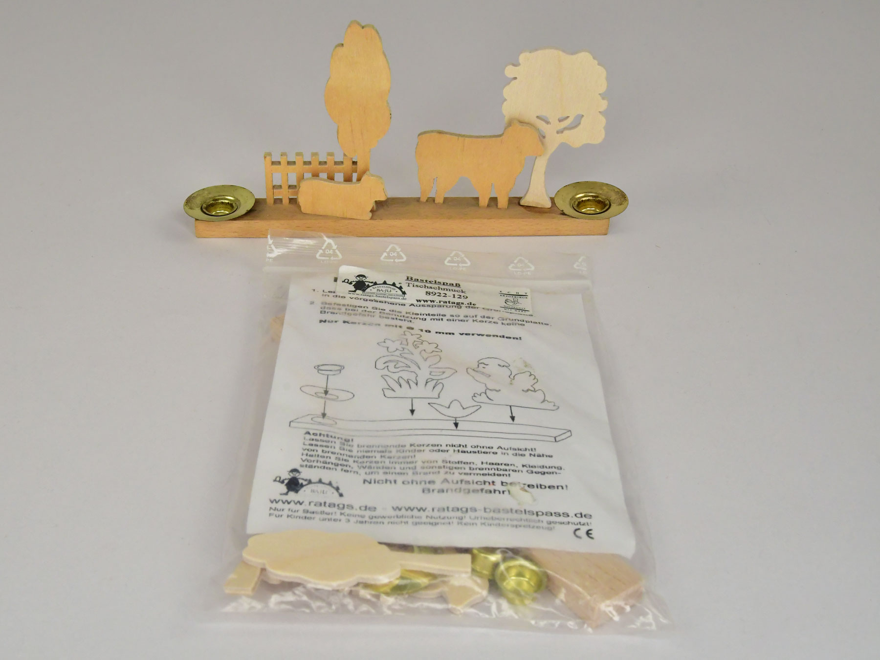 Candle holders for crafting, spring