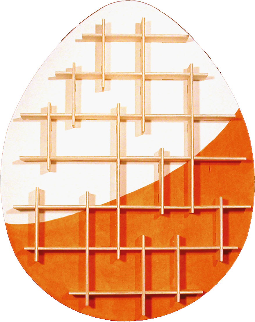 Setzkasten zum Basteln, Ei, klein Setzkasten zum Basteln, Ei, klein