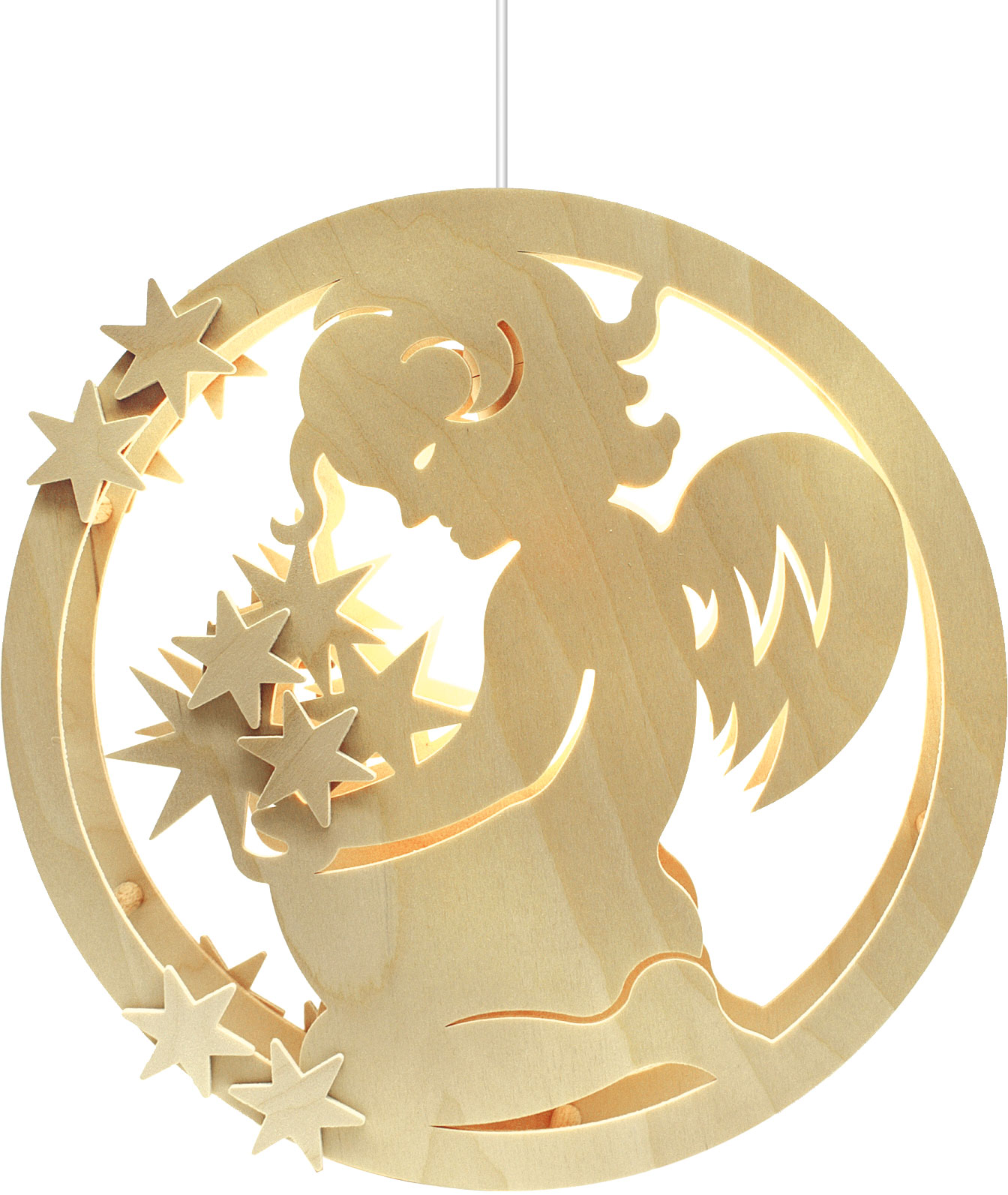 Window picture, illuminated, Sterntaler