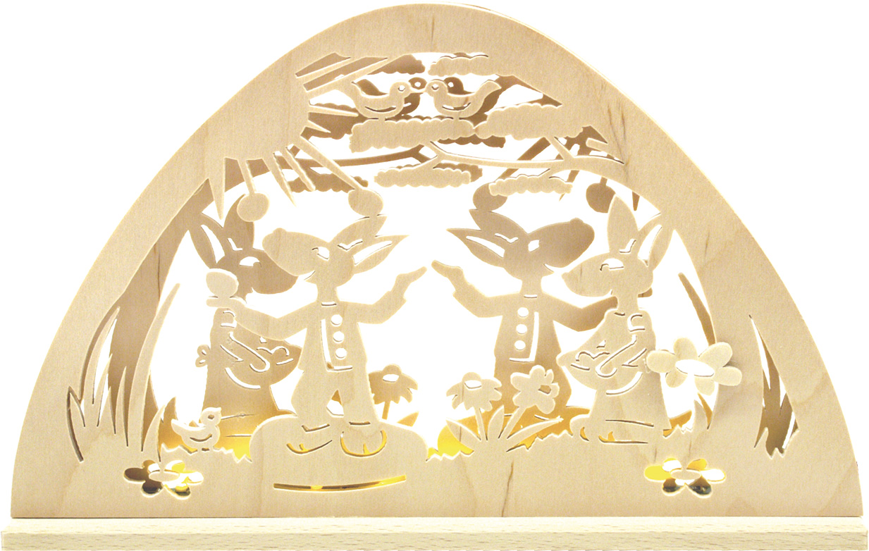 LED candle arch, rabbit dance transformer