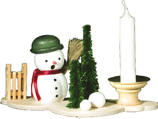 Räucherschneemann zum Basteln, Wiese