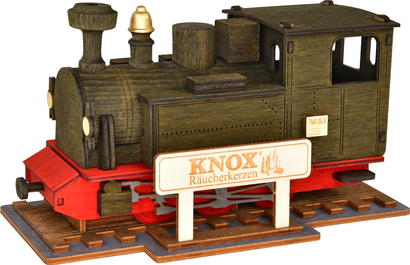 KNOX incense lock Fichtelbergbahn KNOX. Genuine Erzgebirge