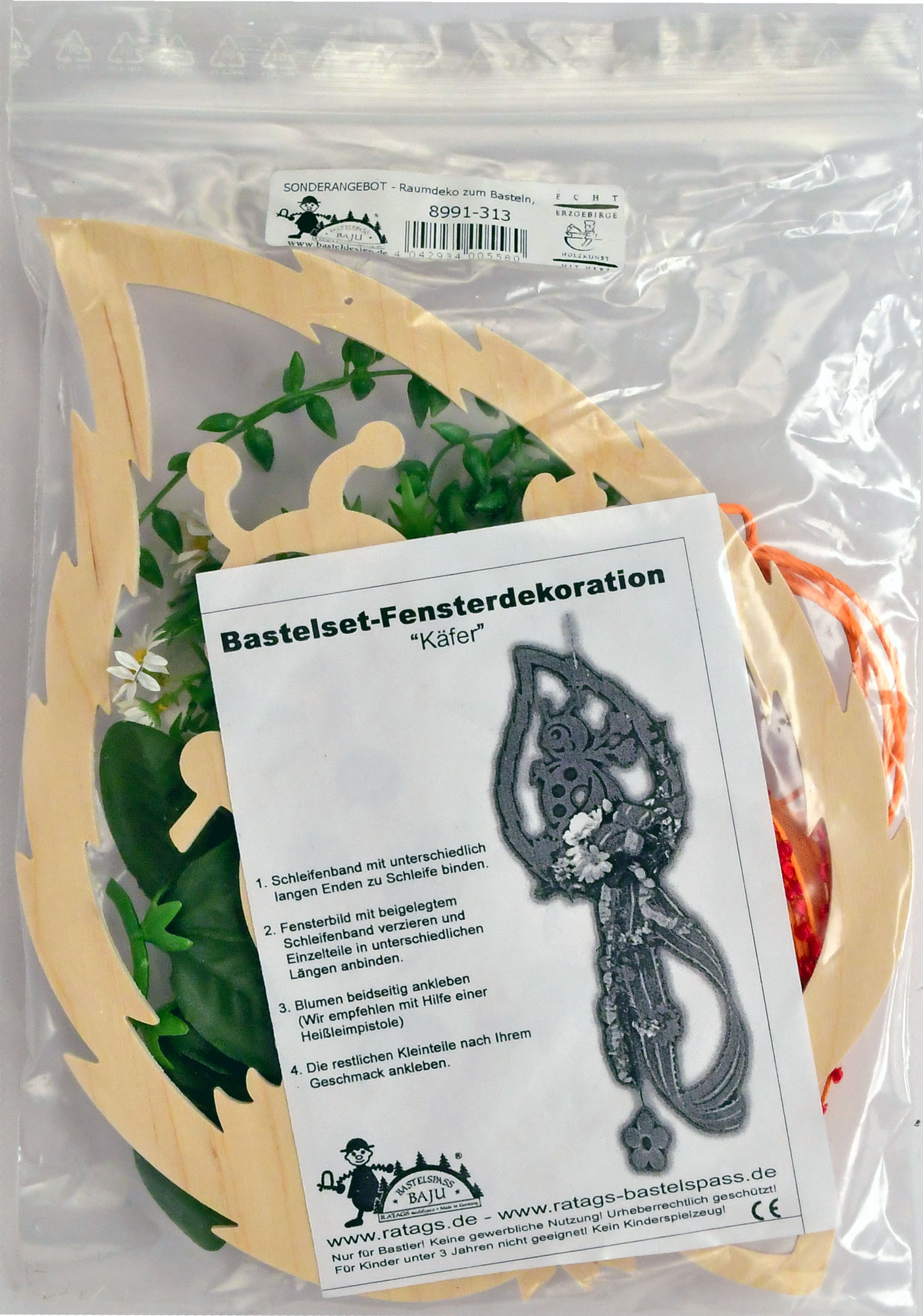 Raumdeko zum Basteln, Käfer, Floristik