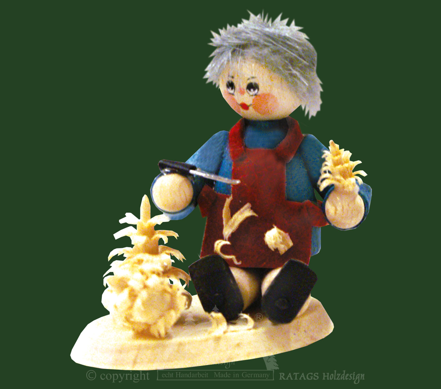 Sammler-Püppchen, Schnitzender Junge