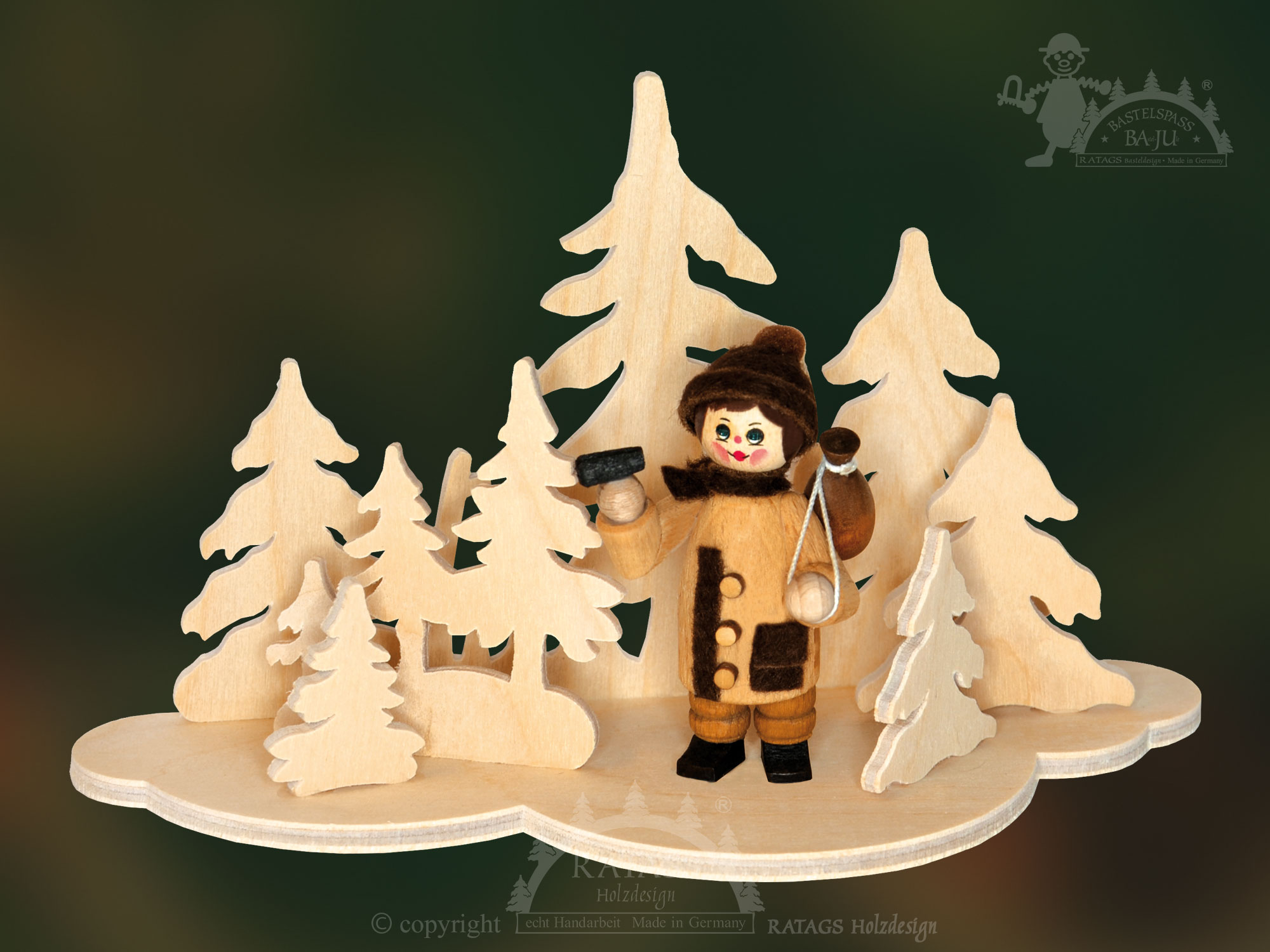 Tischschmuck zum Basteln, Wolke Wald