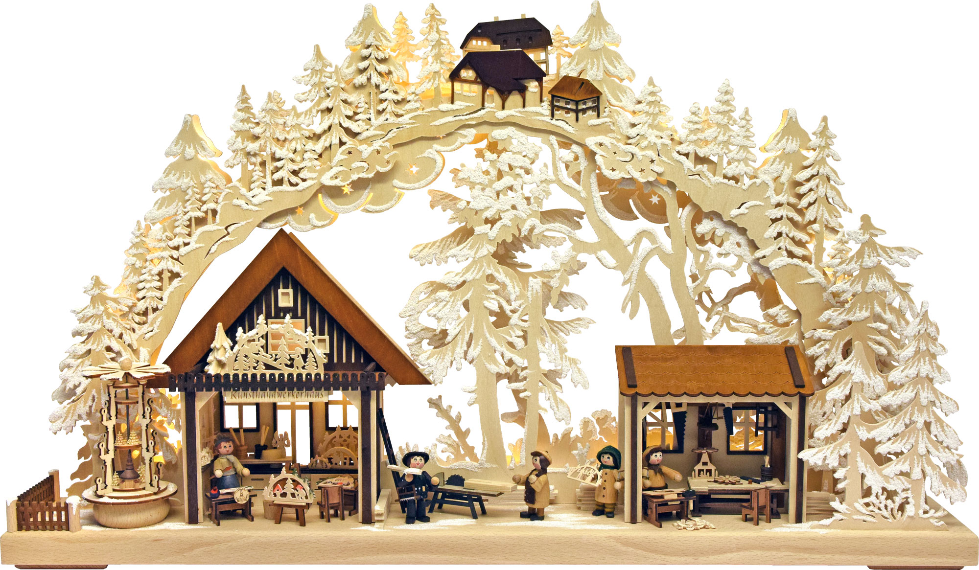 3D candle arch, large, artisan's house,