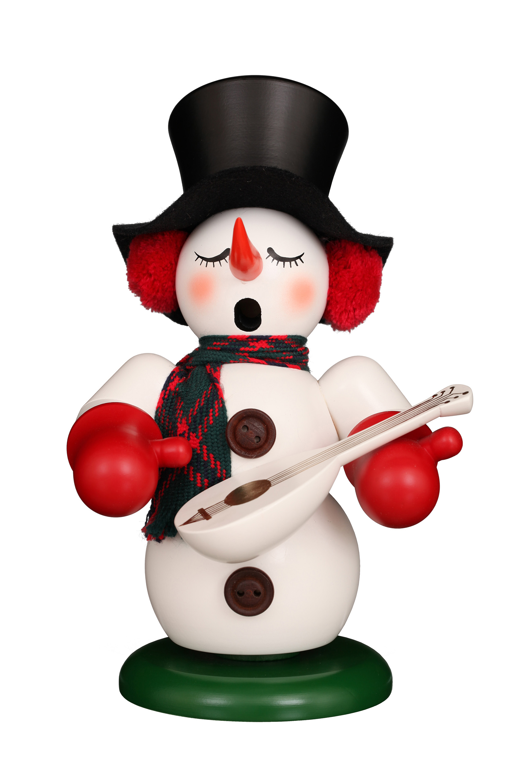 Schneemann mit Laute